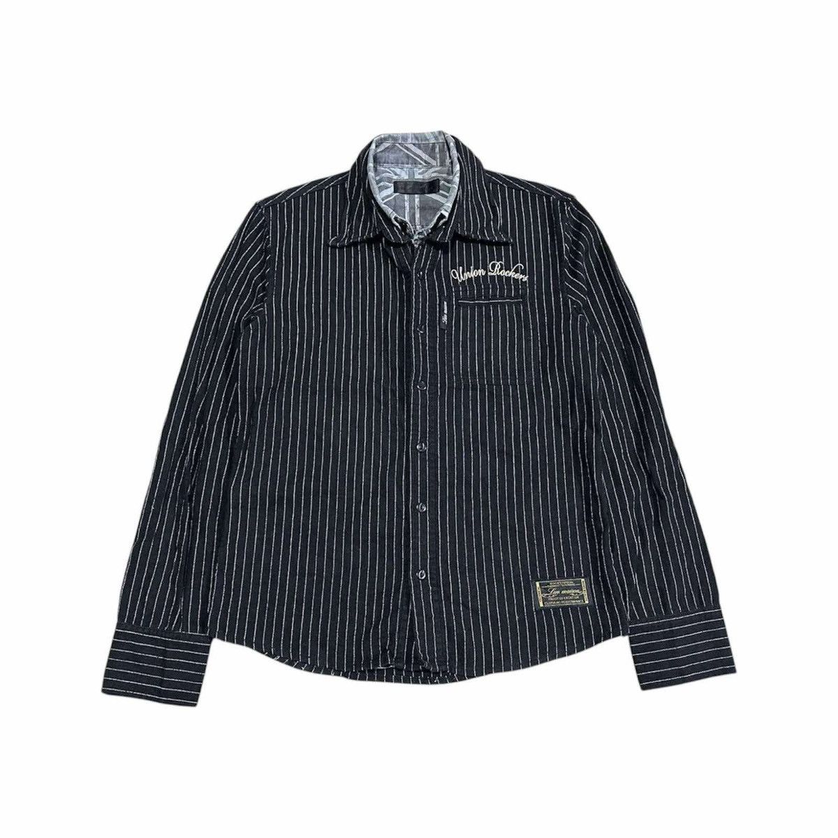 Hysteric Glamour × If Six Was Nine × Japanese Brand 🔥Sick Y2K Luv Maison Jackrose Union Rock Double Layer Shirt Size US M / EU 48-50 / 2 - 5 Thumbnail