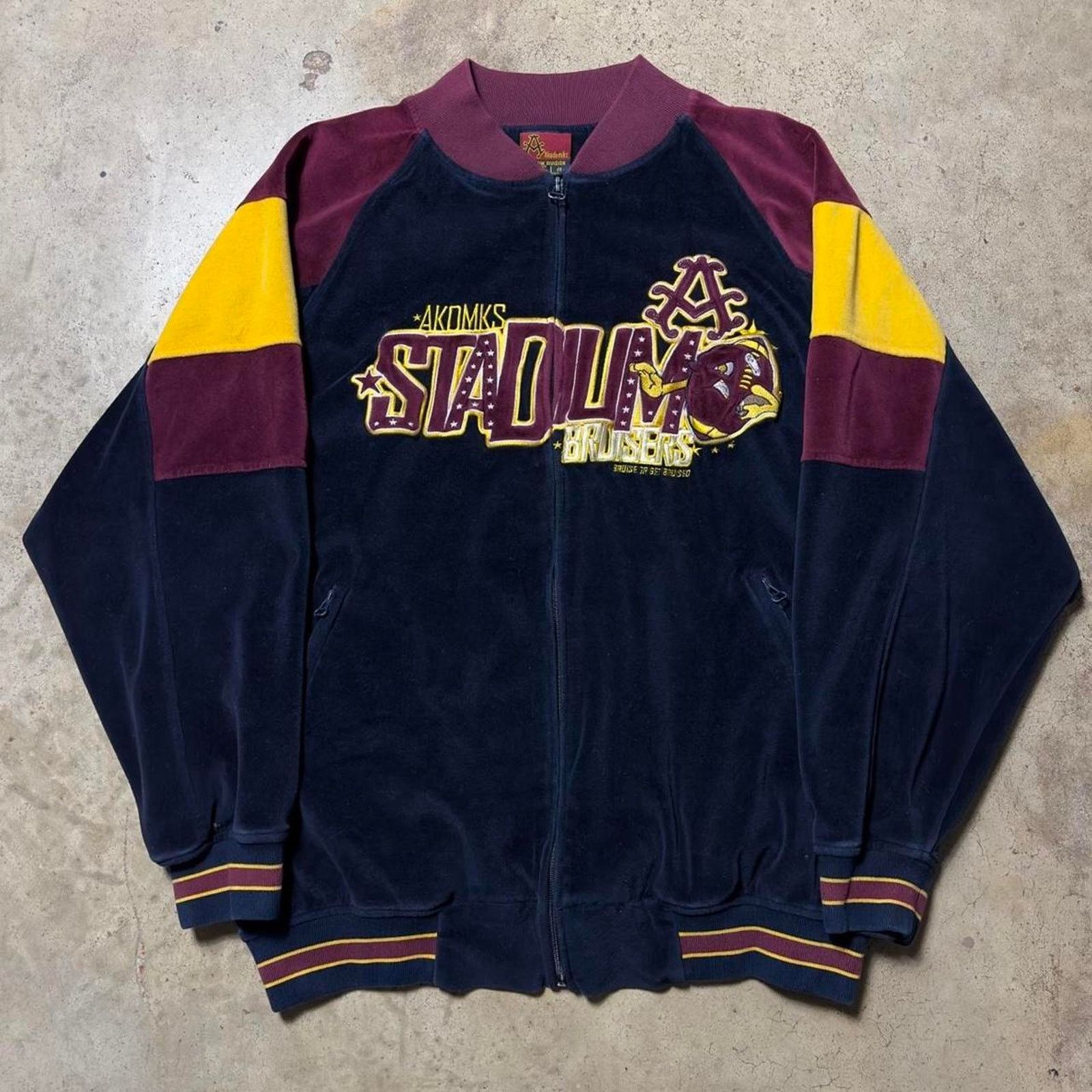 Akademiks × Japanese Brand × Southpole Akademiks Dark Navy Retro 00's Graphic Zip-Up Jacket Size US XL / EU 56 / 4 - 2 Thumbnail