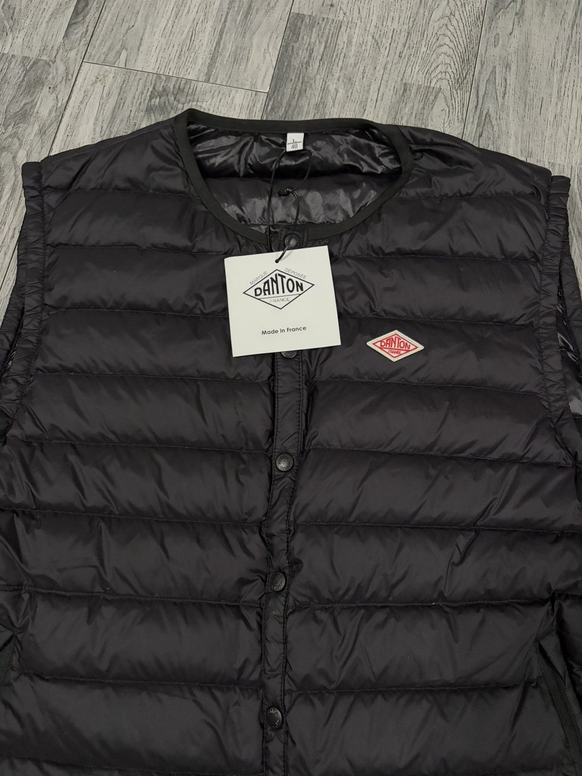 Danton DANTON Black Quilted Down Vest Sz L / 40 BNWT Size US L / EU 52-54 / 3 - 2 Thumbnail