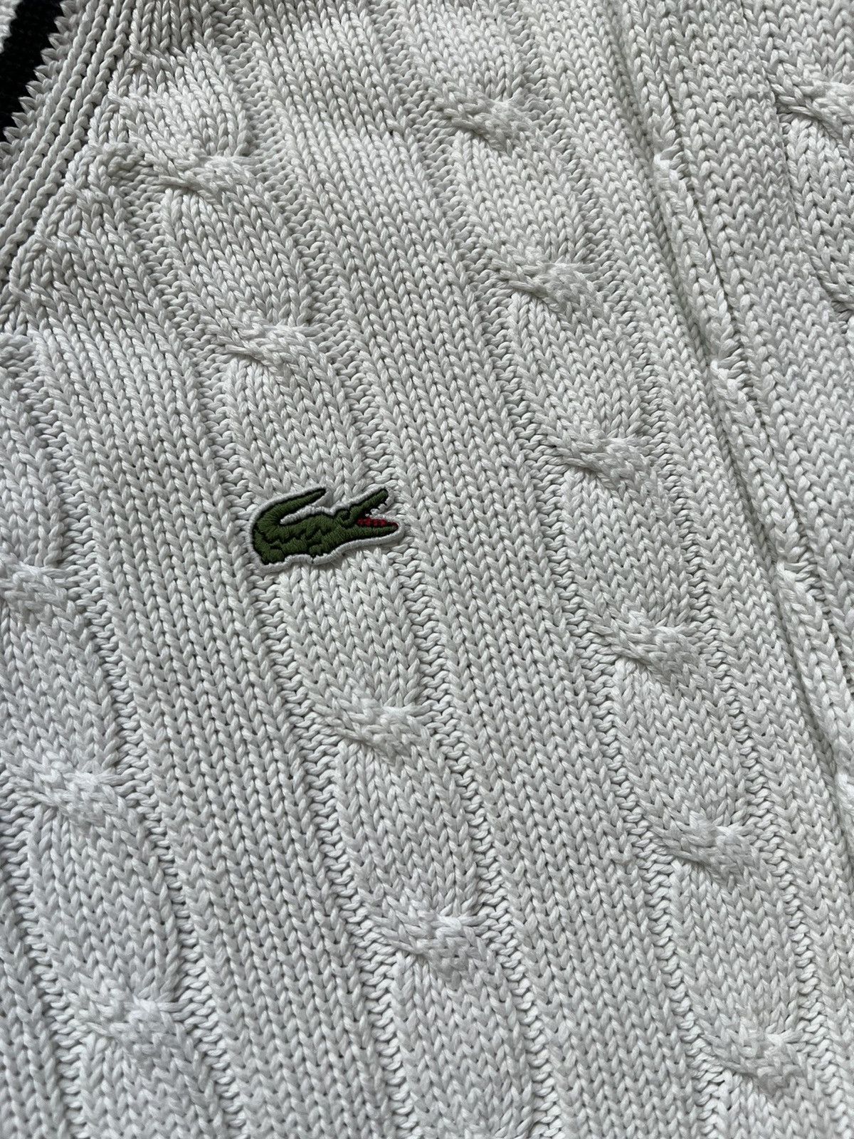 Lacoste Braid Sweater Lacoste White Small Logo Size US L / EU 52-54 / 3 - 2 Thumbnail