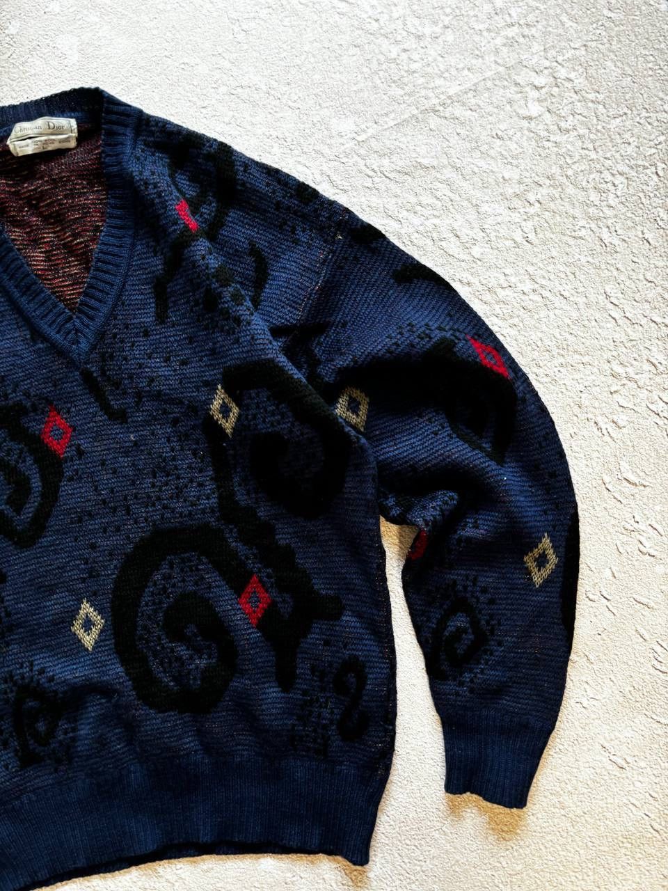 Christian Dior Monsieur × Vintage Christian Dior vintage distressed sweater Size US L / EU 52-54 / 3 - 2 Thumbnail