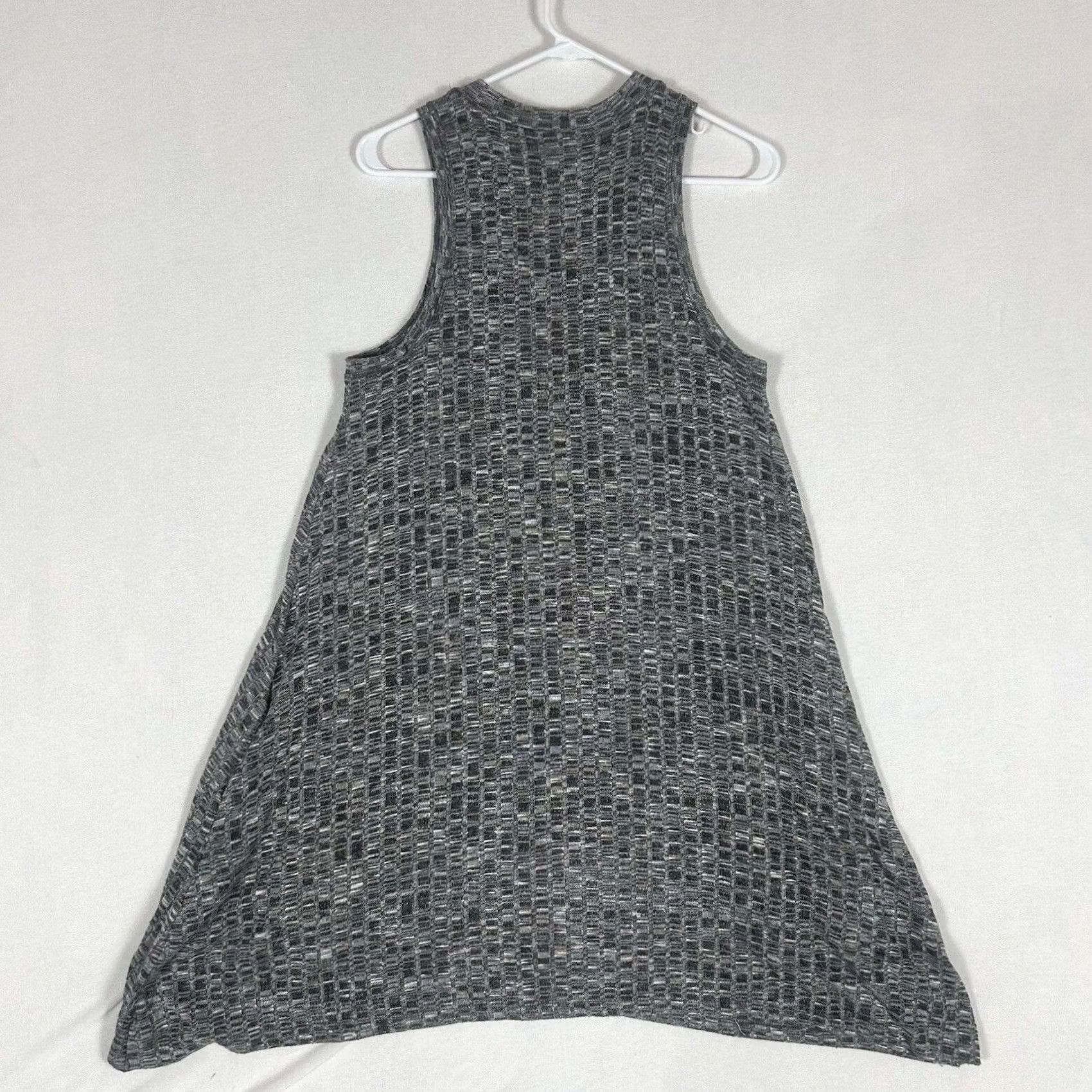 Anthropologie Anthropologie Maeve Fit And Flare Dress Womens S Geometric Sleeveless Lined Cap Sleeve Knee Length Grey Size S / US 4 / IT 40 - 7 Thumbnail