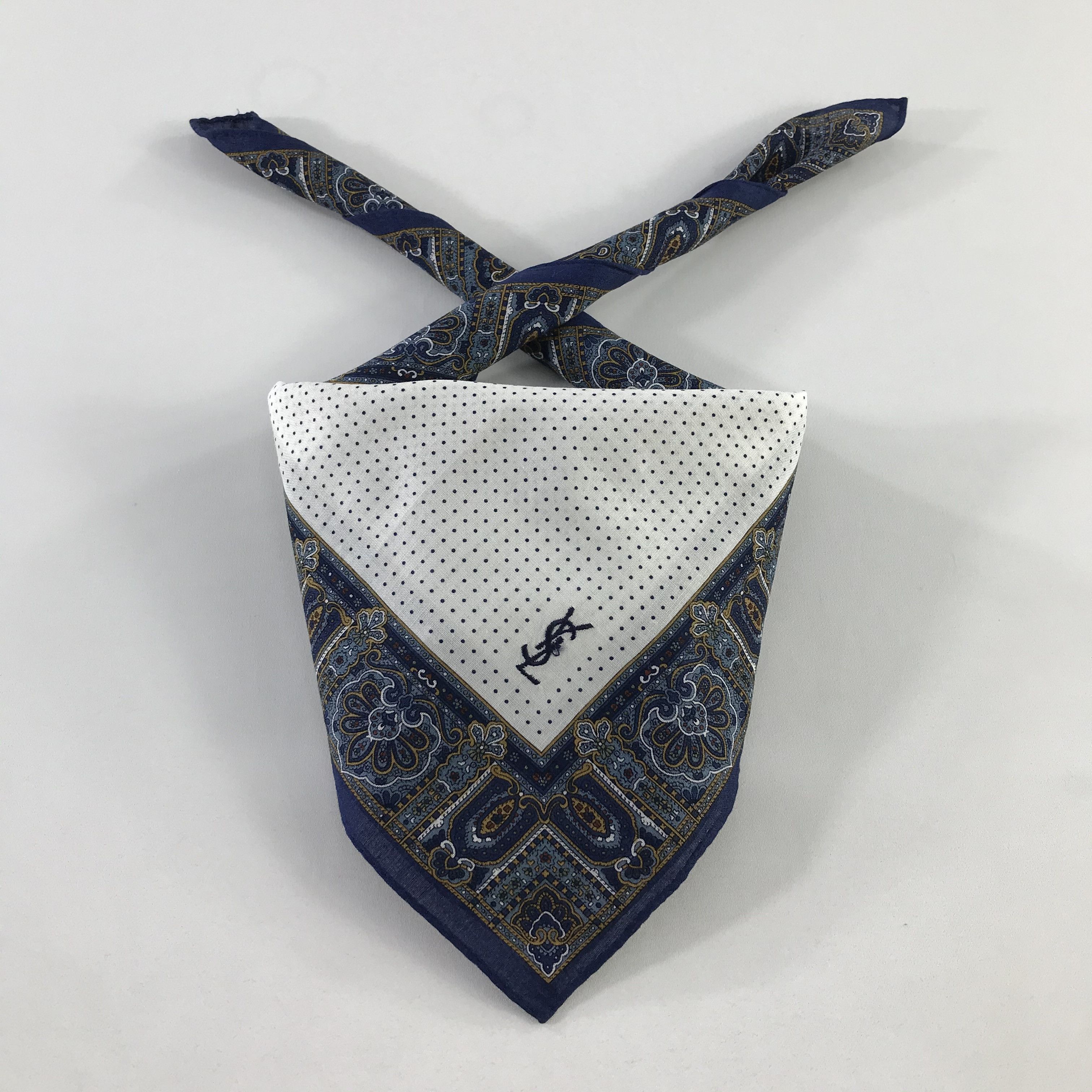 Vintage × Yves Saint Laurent Yves Saint Laurent Bandana / Handkerchief /Neckerchief -S853 Size ONE SIZE - 3 Thumbnail