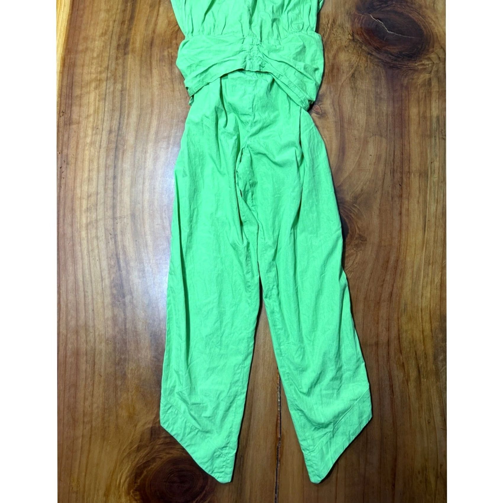 Byblos VINTAGE Byblos Jumpsuit Women 6 Cotton Knit Sleeveless One-Piece Green 80s Designer Casual Activewear Cap Sleeve Back Open Crew Neck High Neck? Size 28" / US 6 / IT 42 - 3 Thumbnail