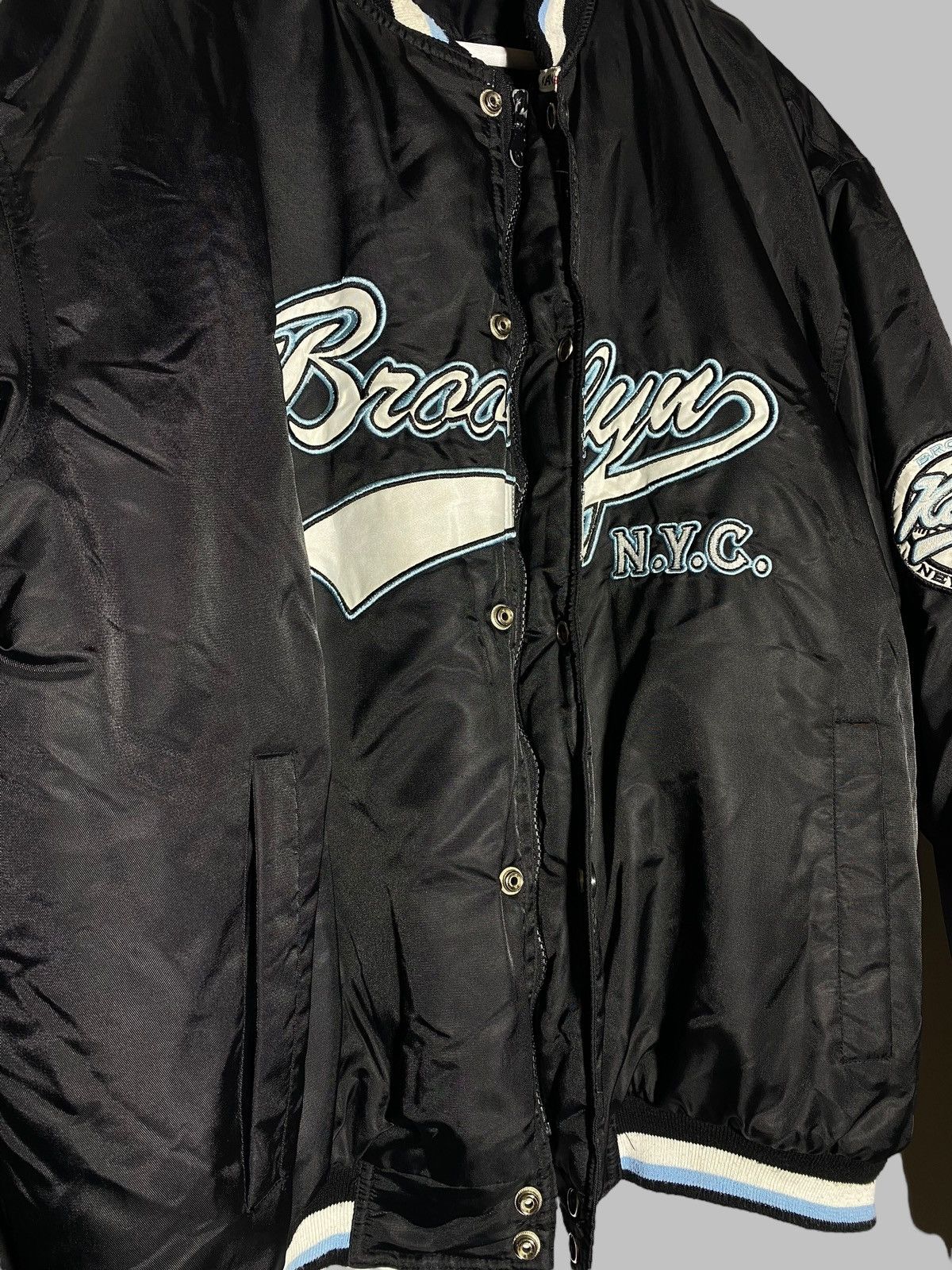 Karl Kani 🔥 Y2K KARL KANI BOMBER JACKET BROOKLYN NYC HIP HOP STYLE Size US M / EU 48-50 / 2 - 18 Thumbnail