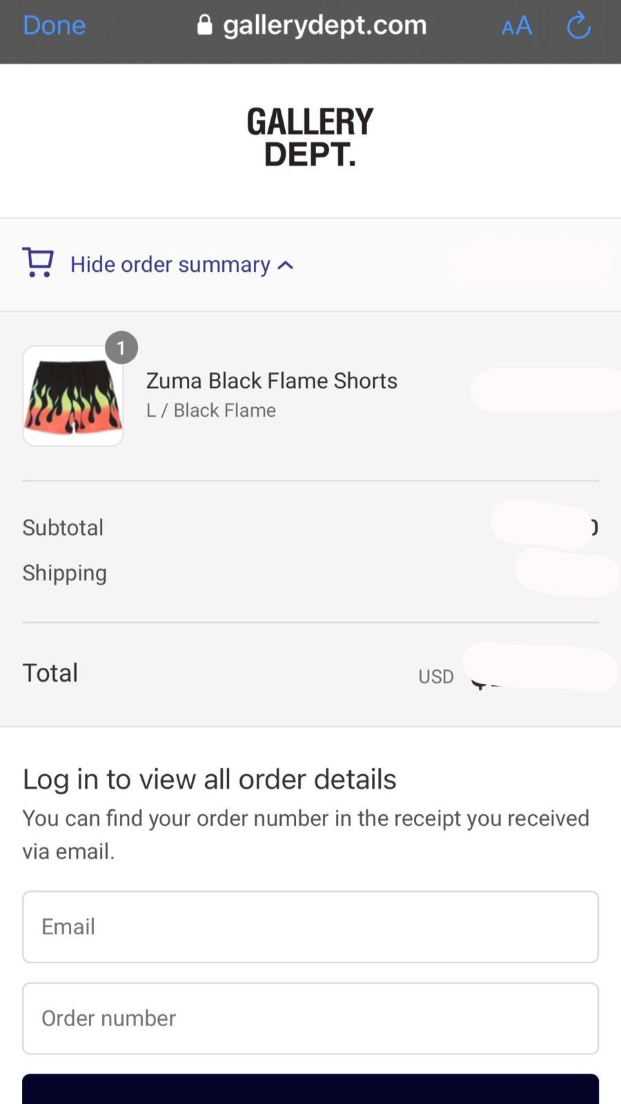 Gallery Dept. Gallery Dept Flame Zuma Shorts Size US 32 / EU 48 - 6 Thumbnail