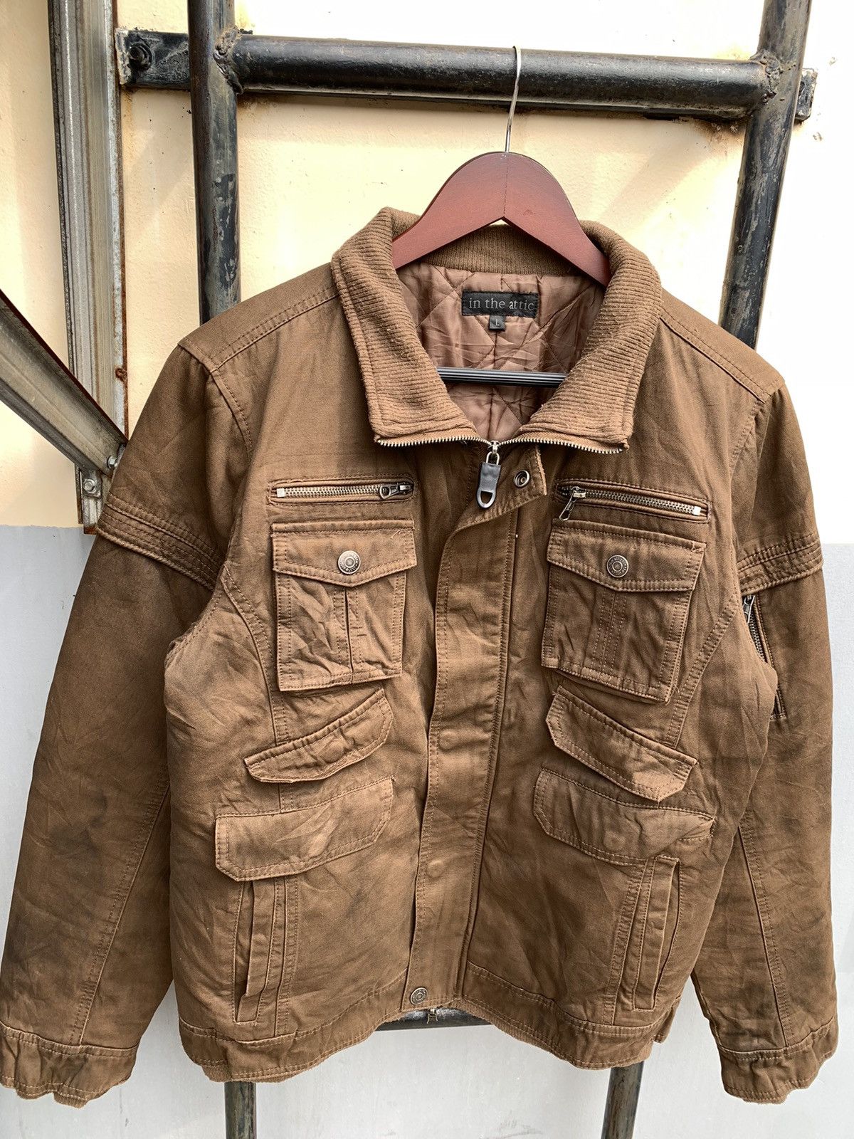 In The Attic Rare In The Attic Multi Pocket Like Detroit Carrhart Jacket Size US L / EU 52-54 / 3 - 13 Thumbnail