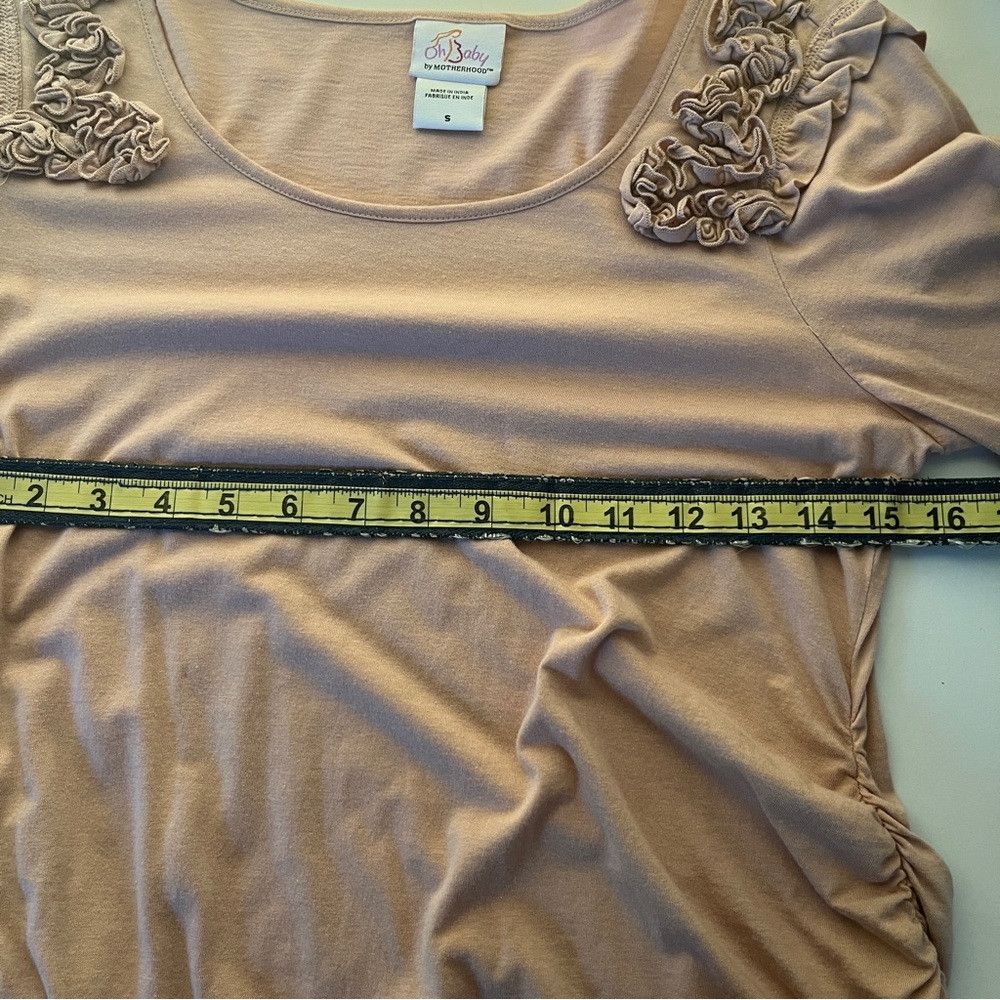 Designer Oh Baby by Motherhood Maternity 3/4 Sleeve Top Pink Small Size S / US 4 / IT 40 - 6 Thumbnail