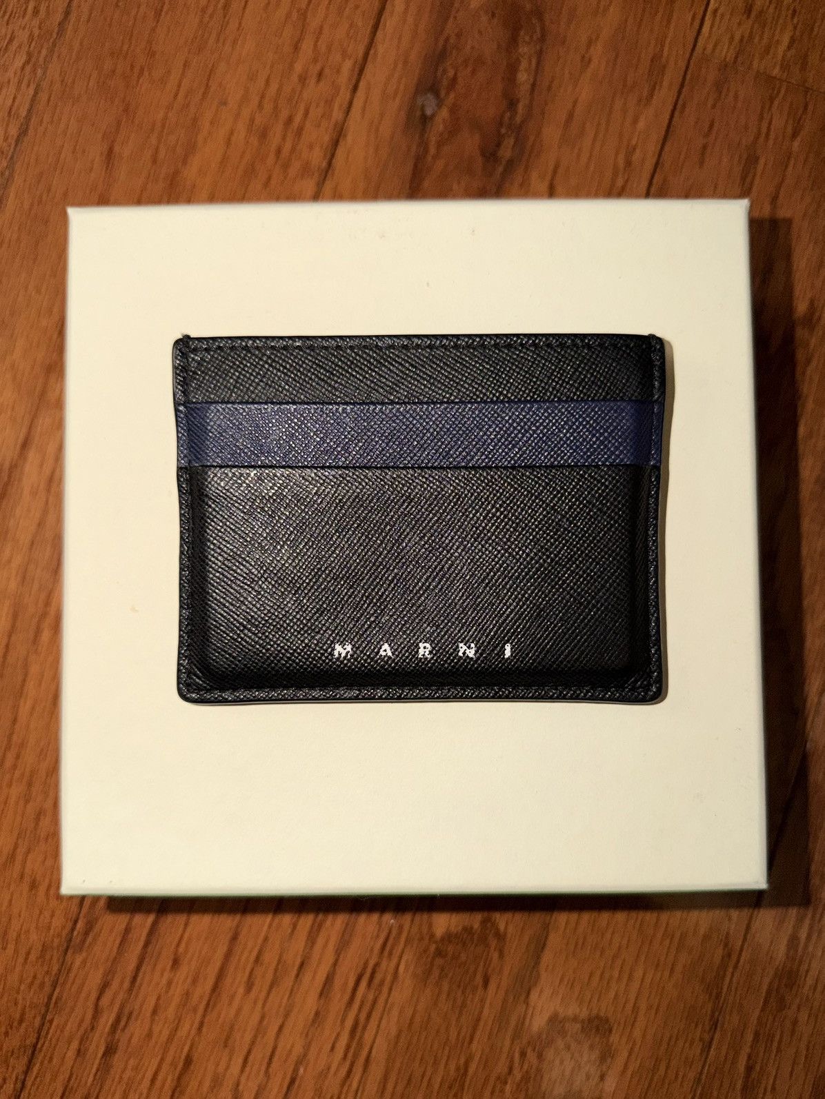 Marni Marni Card Case ‘Black/Blublack’ Size ONE SIZE - 1 Thumbnail