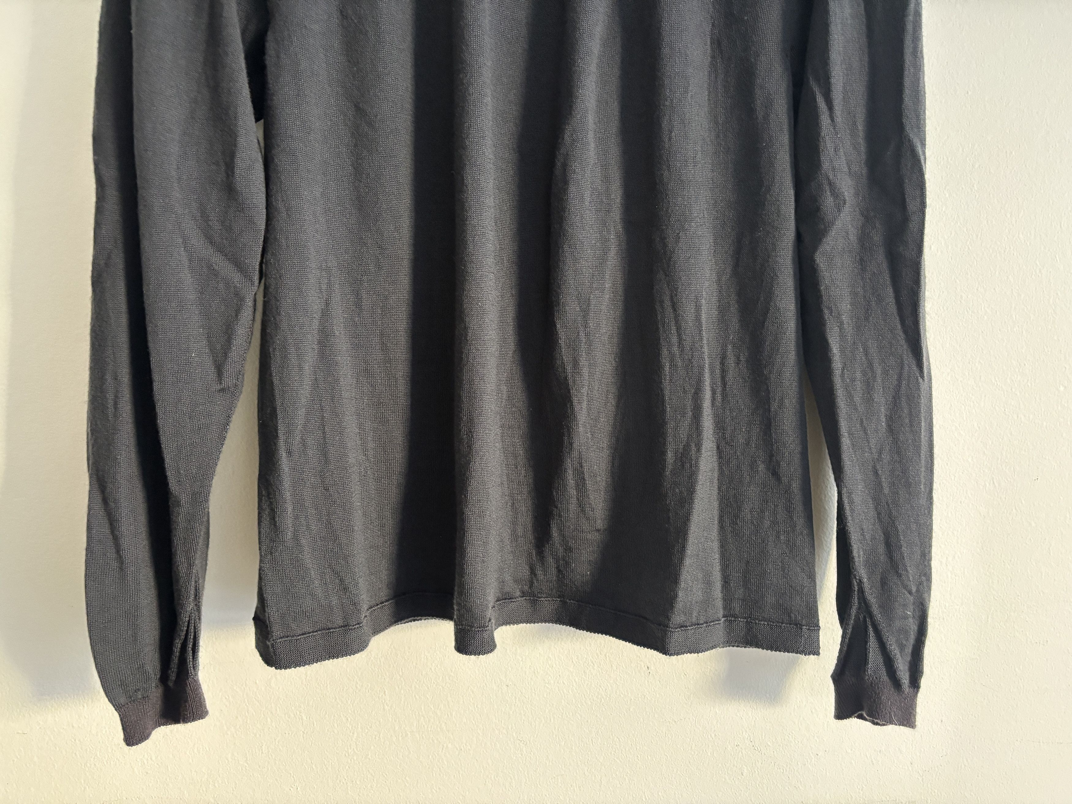 Goldwin Wool Seamless Knit Top/ Sweater Lead Grey - Size 2 - Small Size US L / EU 52-54 / 3 - 3 Thumbnail