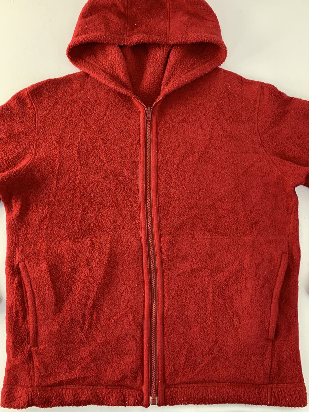 Vintage Japanese Brand Fleece Hooded Jacket Zip Up Double Pocket Size US L / EU 52-54 / 3 - 3 Thumbnail