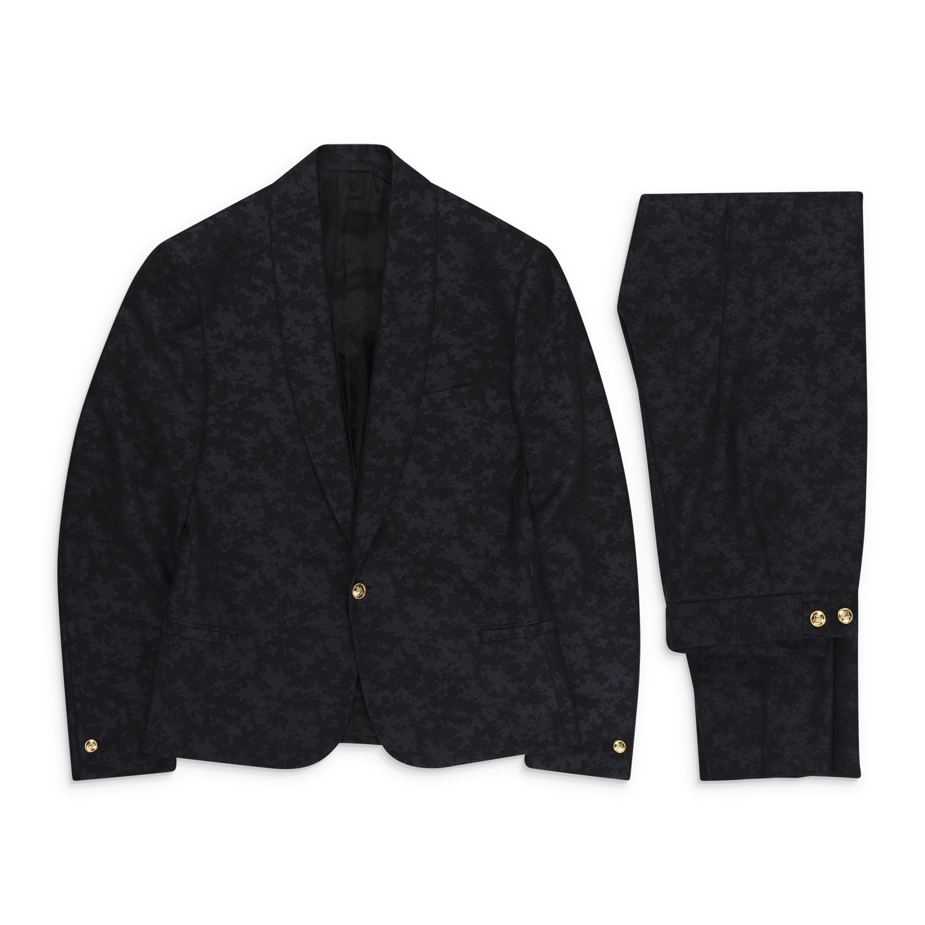 Versace Black Camo Suit Size 50 Size 50R - 1 Thumbnail