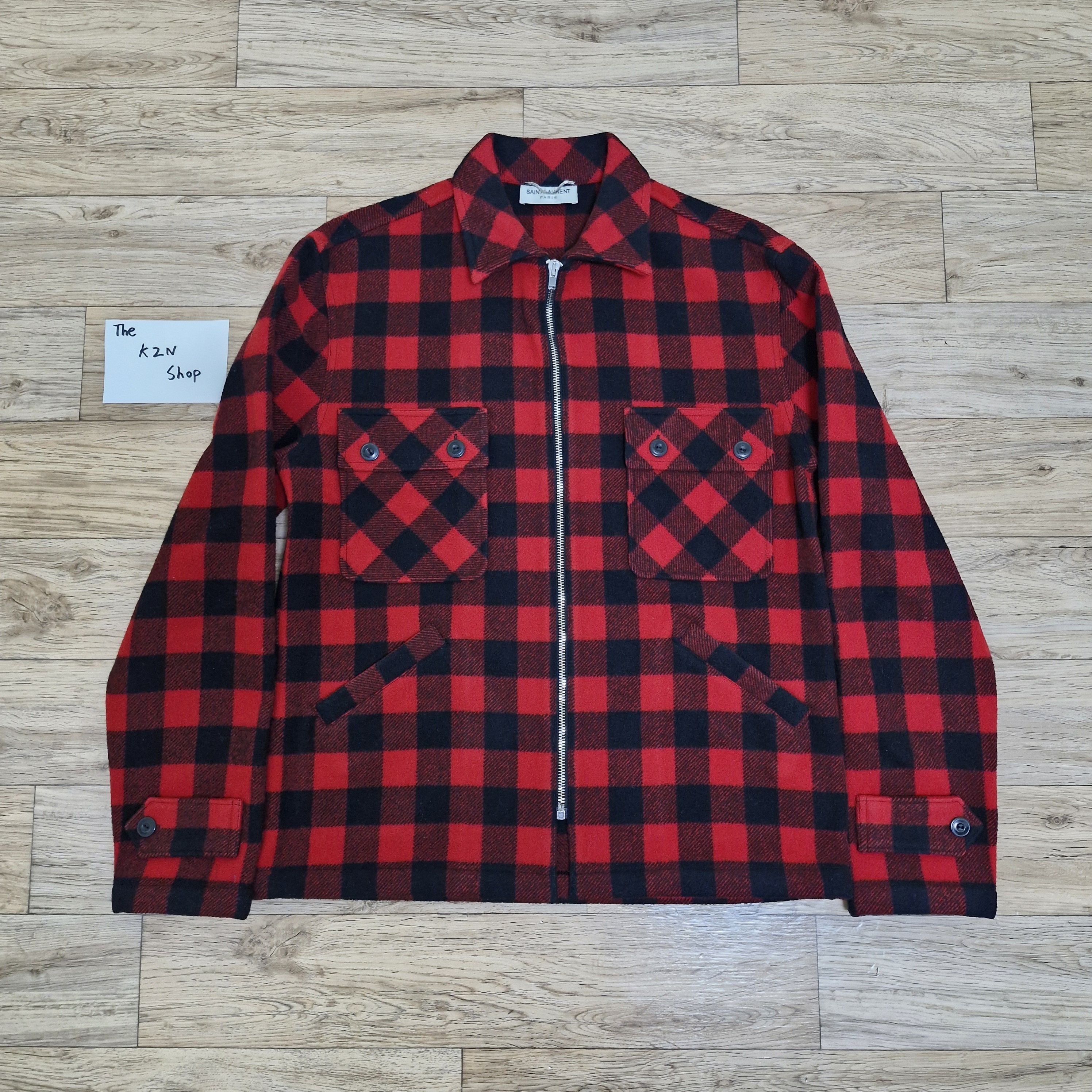 Saint Laurent Paris SLP SAINT LAURENT PARIS Tartan Wool Jacket Size US M / EU 48-50 / 2 - 1 Thumbnail
