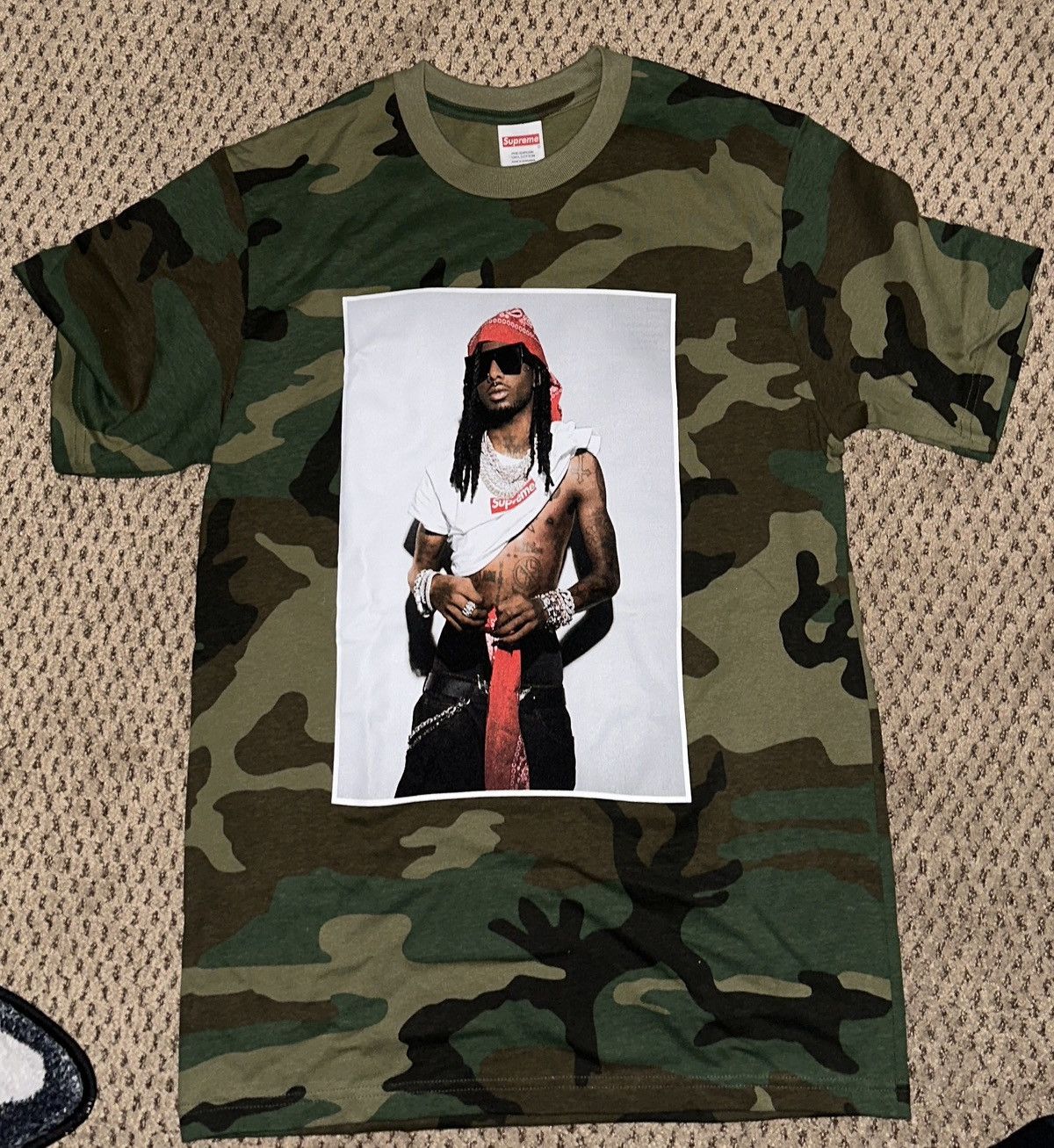 Supreme Supreme Playboi Carti Camo T-Shirt | Grailed