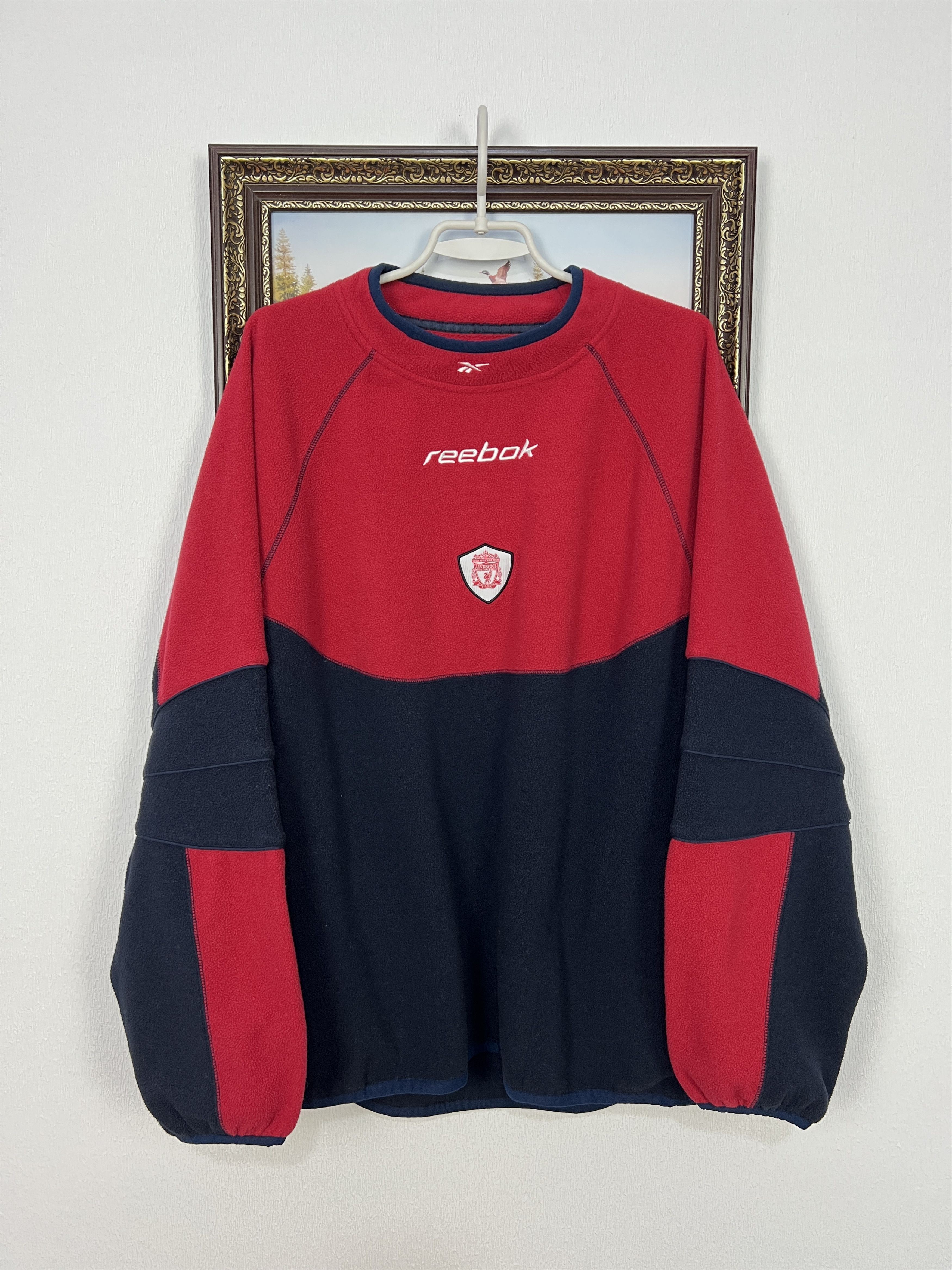 Reebok Vintage Reebok Liverpool Football Fleece Train Sweatshirt Size US L / EU 52-54 / 3 - 1 Thumbnail