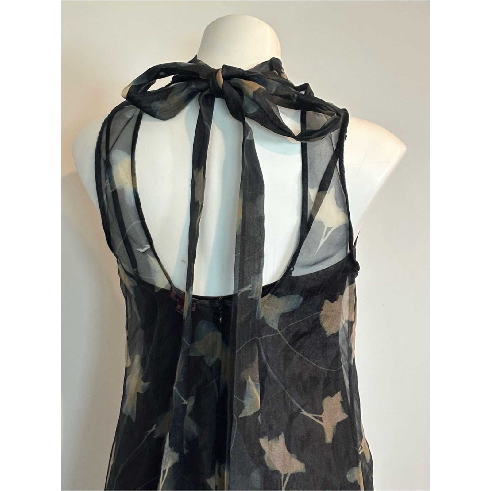 Staud STAUD Albee Black Sheer Maxi alette dress Mockneck small Size S / US 4 / IT 40 - 5 Thumbnail