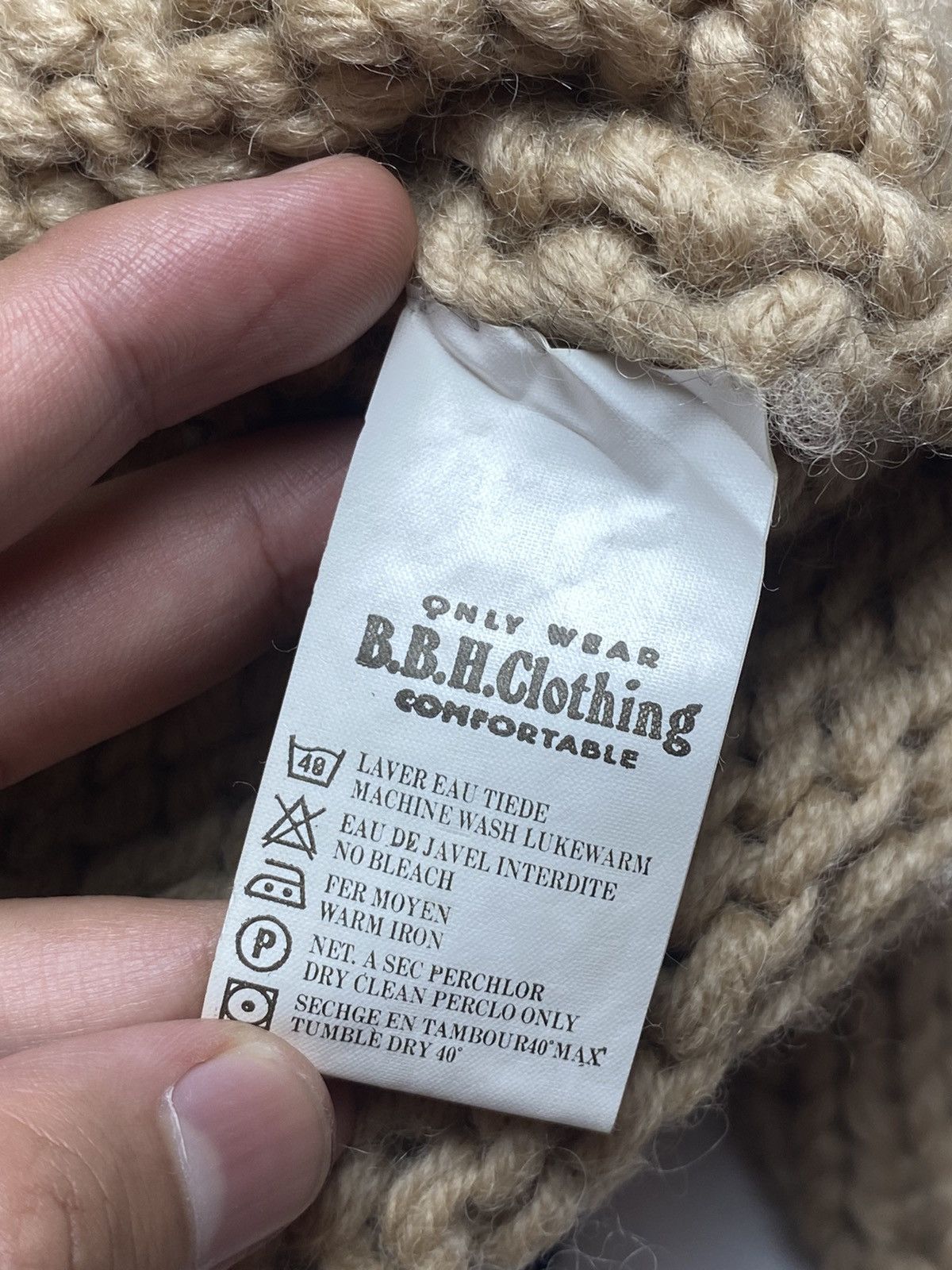 Designer × Japanese Brand 2000s BBH - Cunky Knitted Sweater Jacket Size US L / EU 52-54 / 3 - 8 Thumbnail