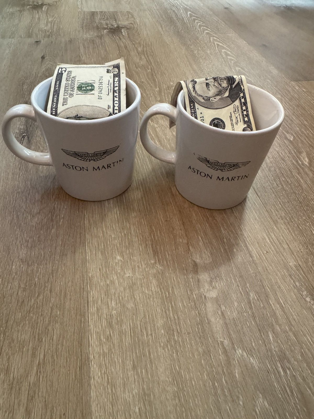 Lamborghini VINTAGE ASTON MARTIN LOGO COFFEE MUG SET (2 MUGS, USED) Size ONE SIZE - 3 Thumbnail