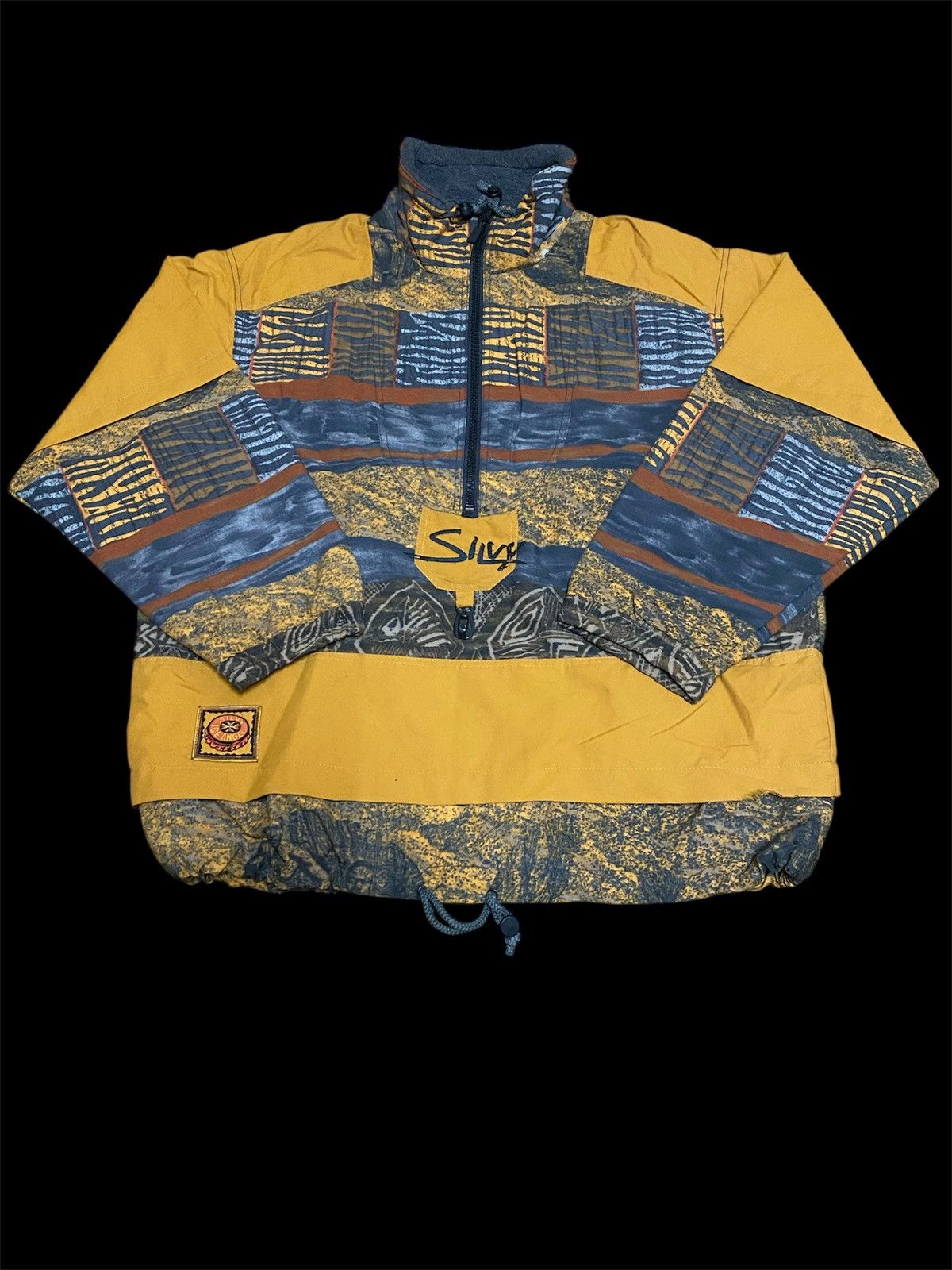 Japanese Brand Vintage 90s Silvy Abstract Pattern Ski Jacket Winterwear Size US XXL / EU 58 / 5 - 1 Thumbnail