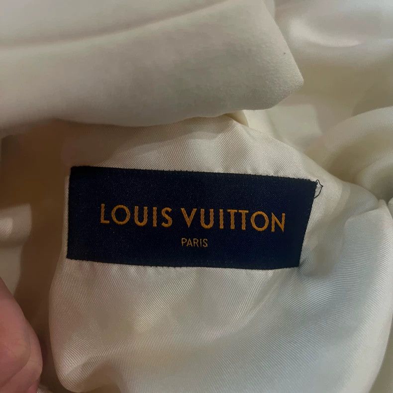 Louis Vuitton louis vuitton White Solid Waist Slim Fit Blazer jacket Size US L / EU 52-54 / 3 - 3 Thumbnail
