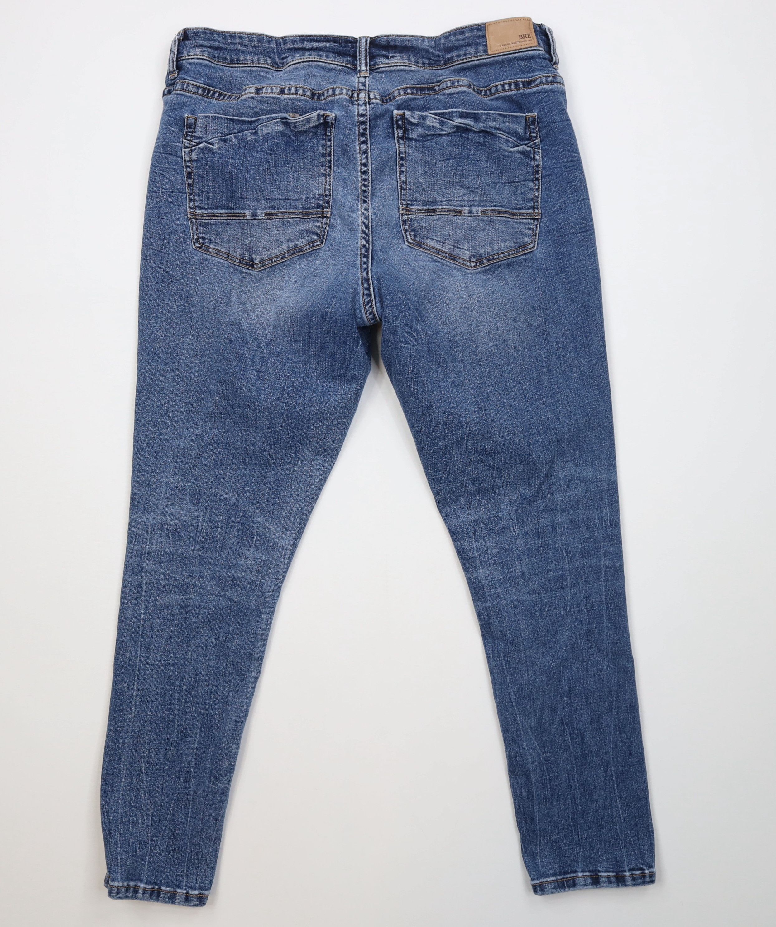 Vintage Buckle BKE Thick Stitch Payton Universal Fit Mid Rise Jeans Size 34" / US 12 / IT 48 - 9 Thumbnail