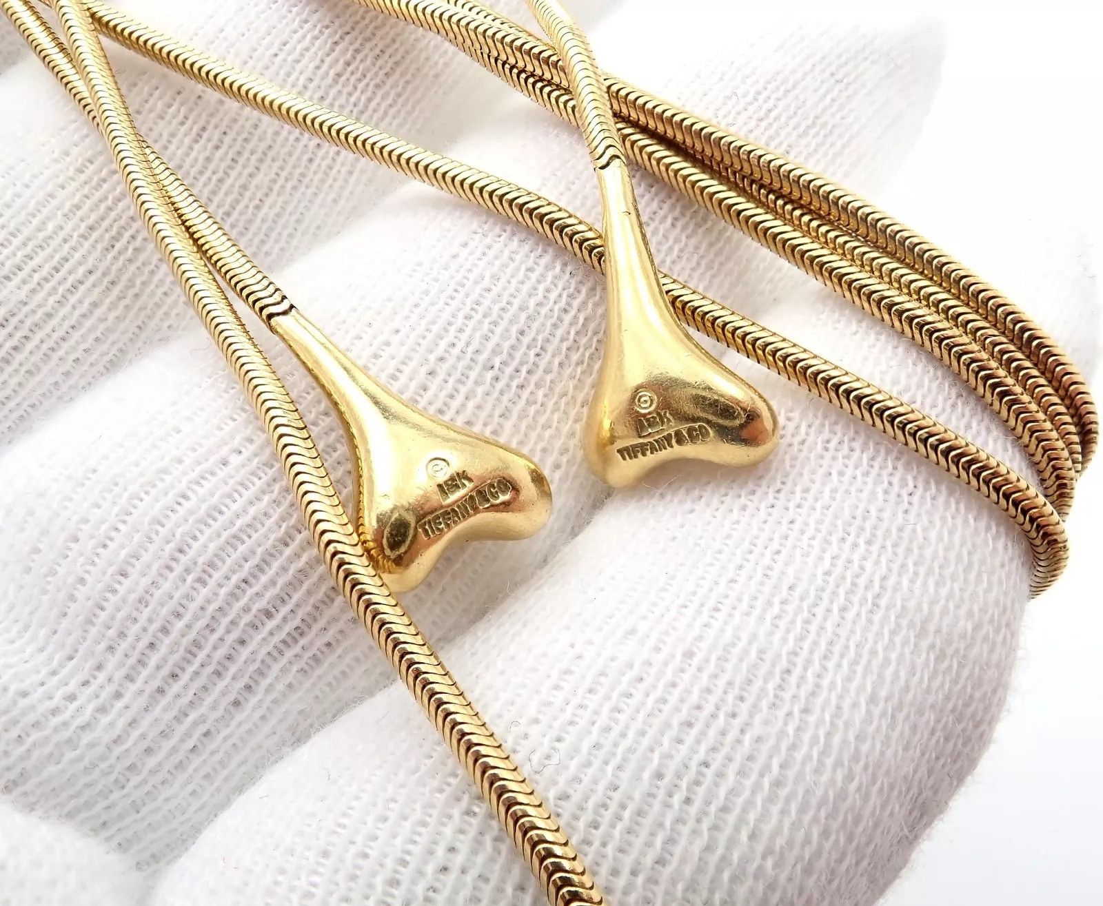 Tiffany & Co. Tiffany & Co 18k Yellow Gold 51" Extra Long Ginkgo Necklace Size ONE SIZE - 6 Thumbnail