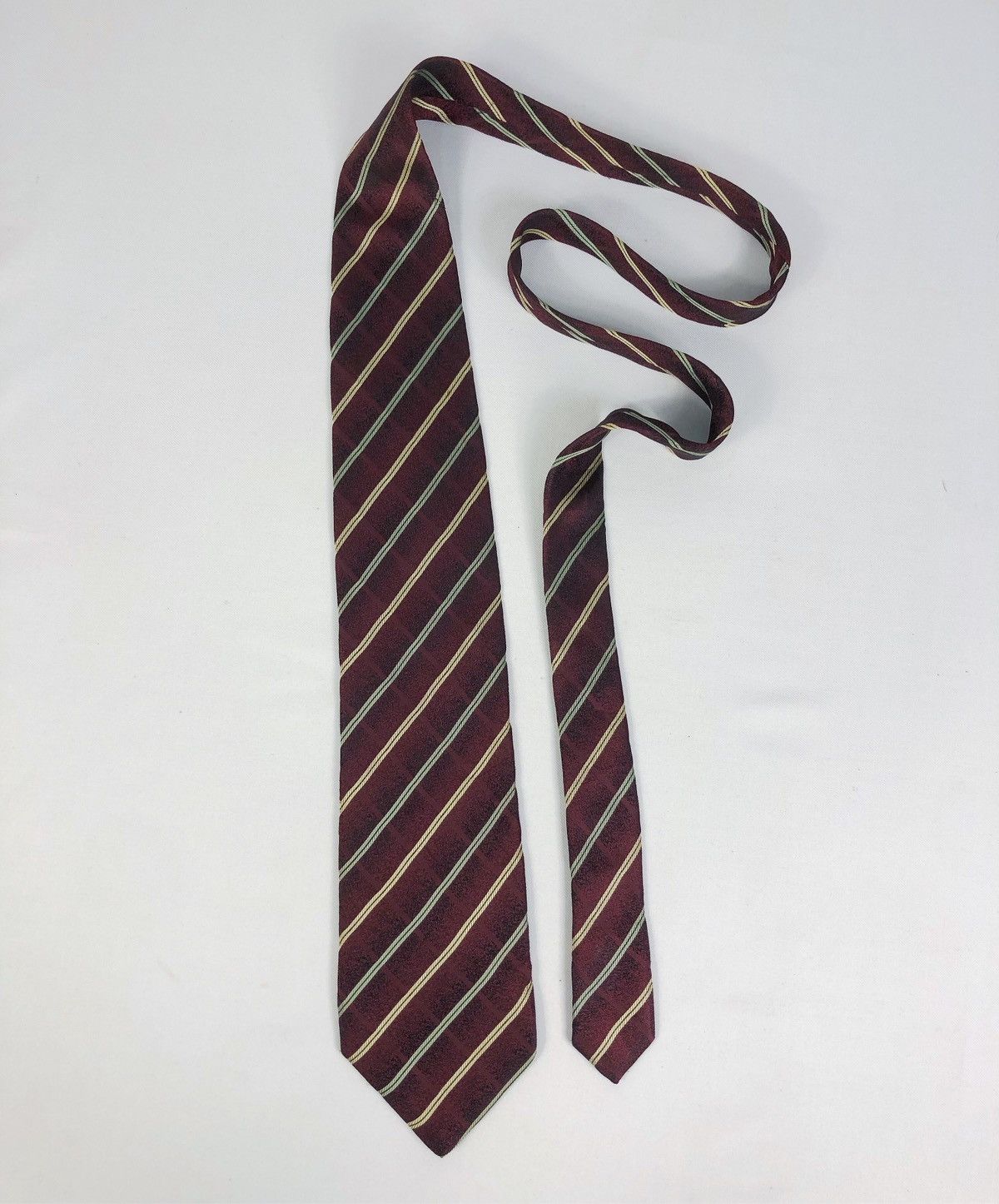 Balenciaga Rare Vintage Balenciaga Stripes Silk Tie Size ONE SIZE - 2 Thumbnail