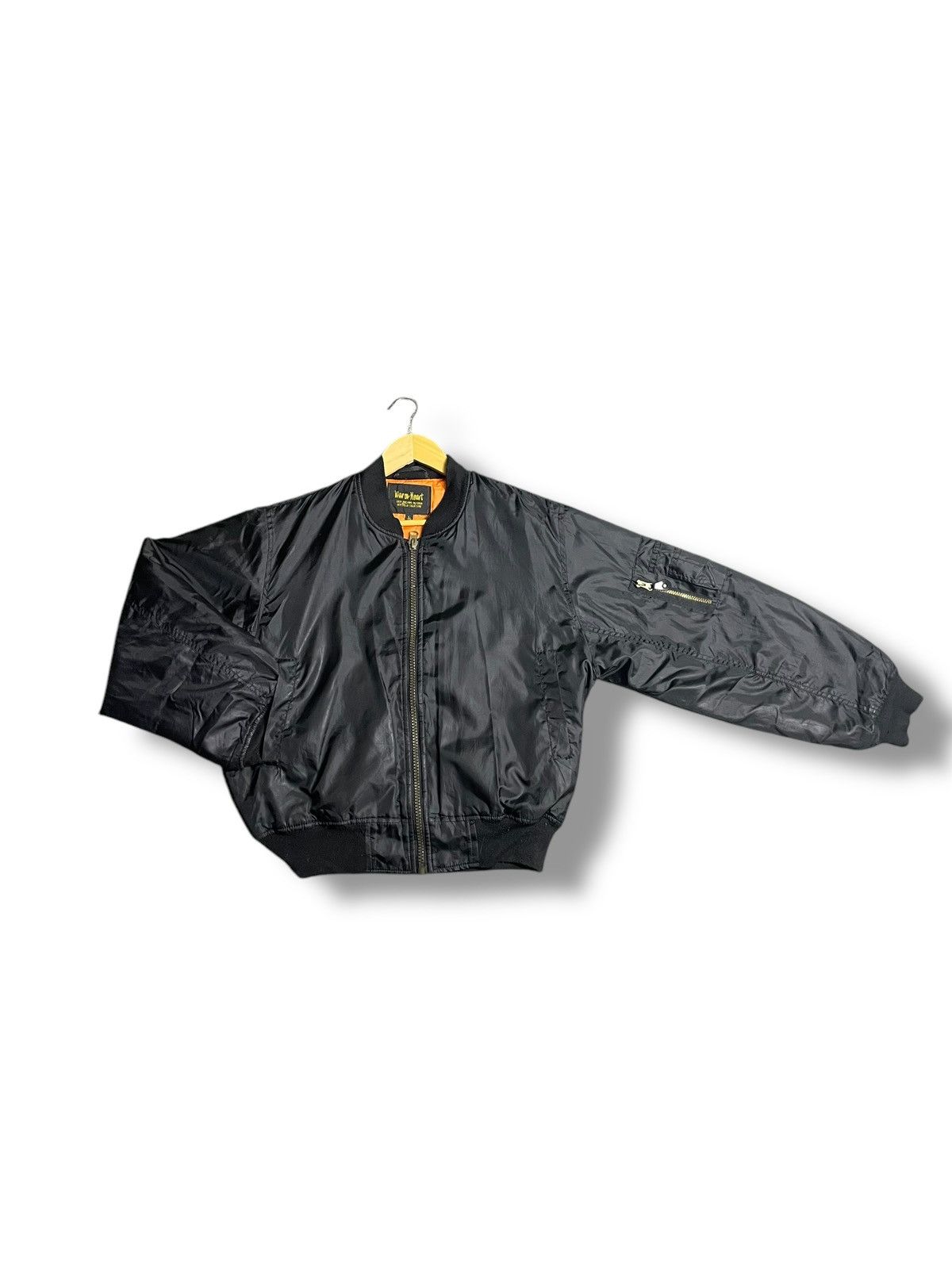 Japanese Brand Warm Heart Bomber Jacket Black (25) Size US L / EU 52-54 / 3 - 1 Thumbnail