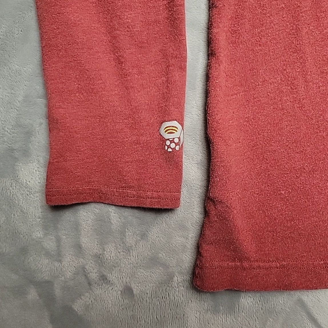 Mountain Hardwear VINTAGE Mountain Hardwear Shirt Mens L Red 100% Organic Cotton Long Sleeve Outdoor TEE Size US L / EU 52-54 / 3 - 6 Thumbnail