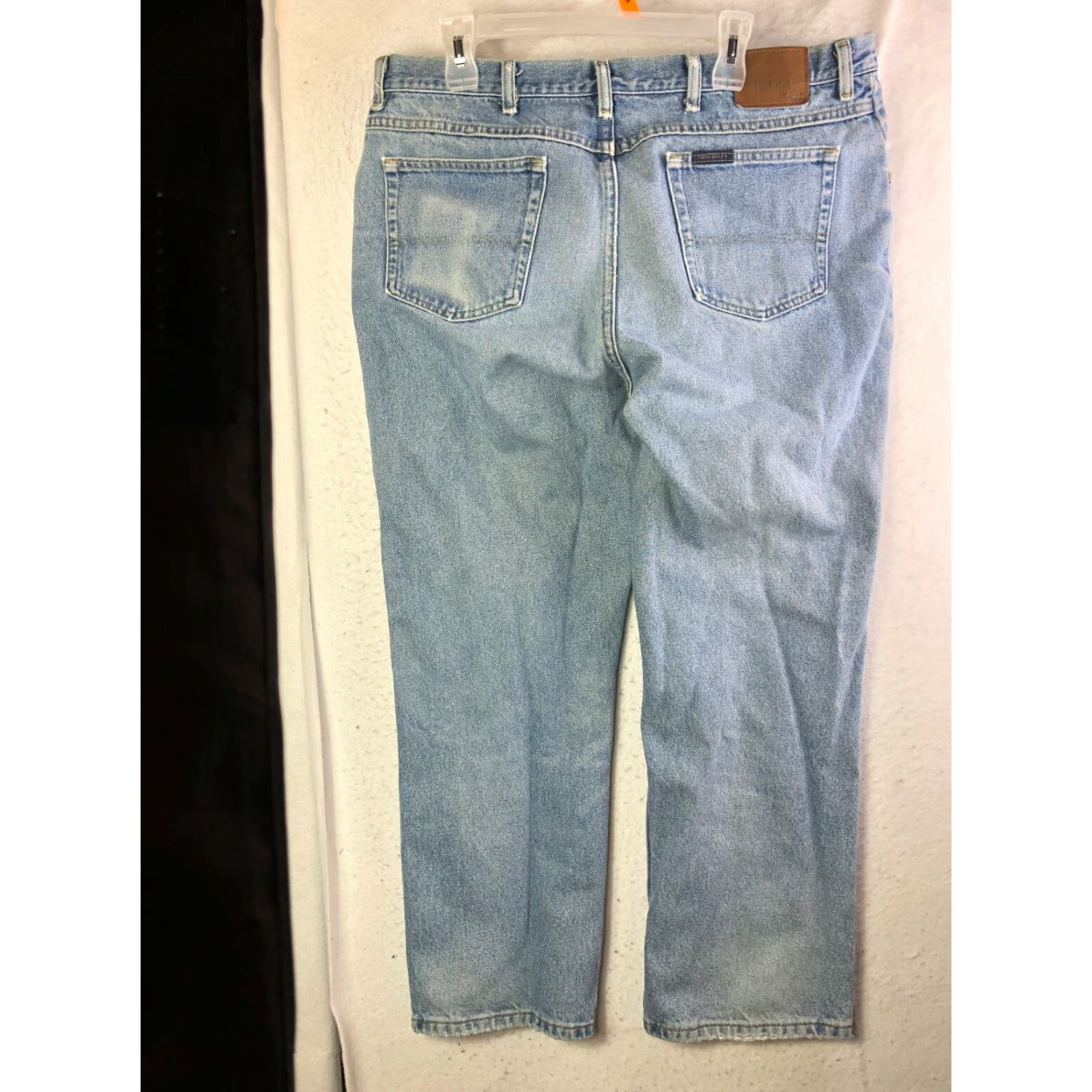 Vintage Riders Mens 42x30 Jeans Mid Rise Straight Leg Light Wash Blue Denim Casual Regular Rise Mens Size US 42 / EU 58 - 5 Thumbnail