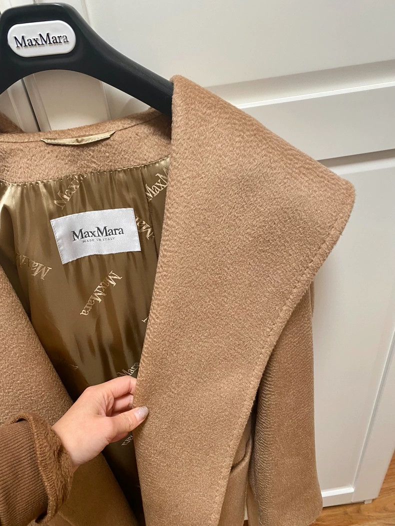 Max Mara Max Mara 100% Camel Hair Water Ripple Size S / US 4 / IT 40 - 8 Thumbnail