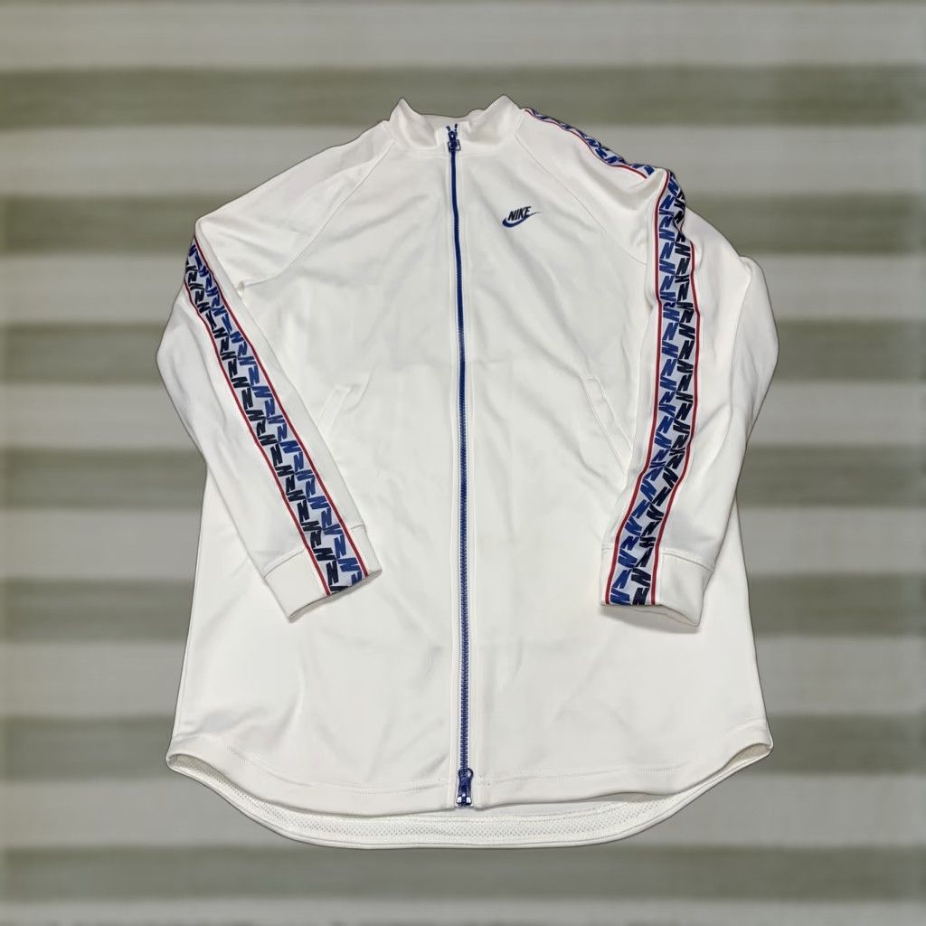 Nike Nike Sportswear Taped Poly Retro Track Jacket Men Small Bone Blue Size US S / EU 44-46 / 1 - 1 Thumbnail