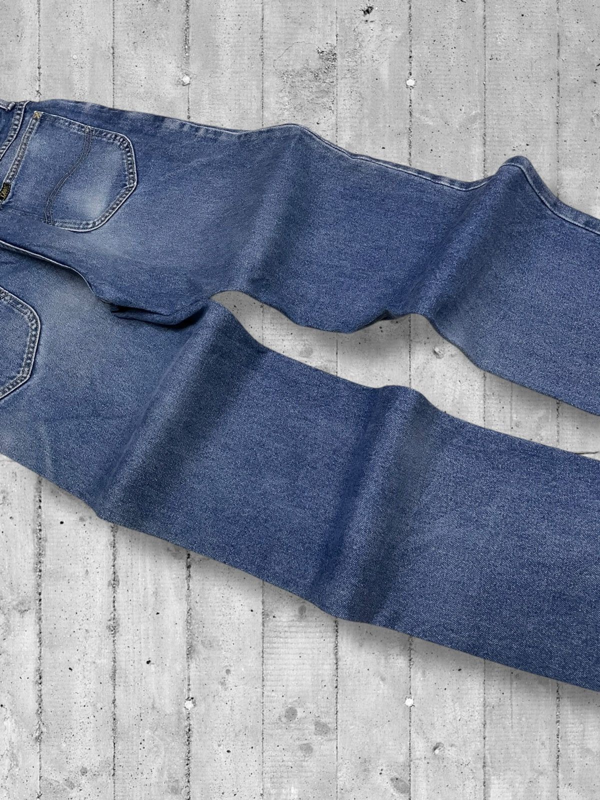 Designer × Lee × Vintage Vintage 1990s Designer Lee Raw Blue Denim Vintage Style Size US 27 - 13 Thumbnail