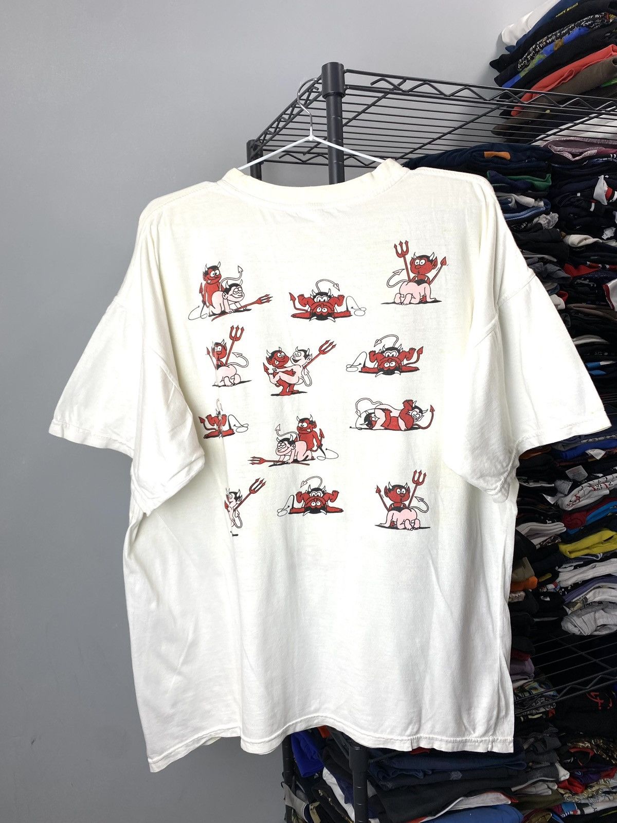 Rare! Vintage 80 Sex Devil Scene Kamasutra Art T Shirt