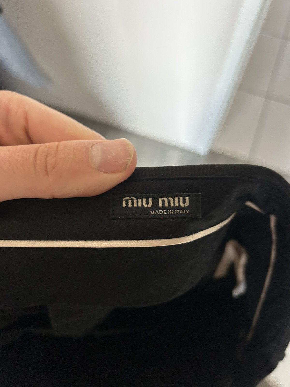 Miu Miu Miu Miu Slim Black Wool Trousers – Size 48 Size US 32 / EU 48 - 9 Thumbnail