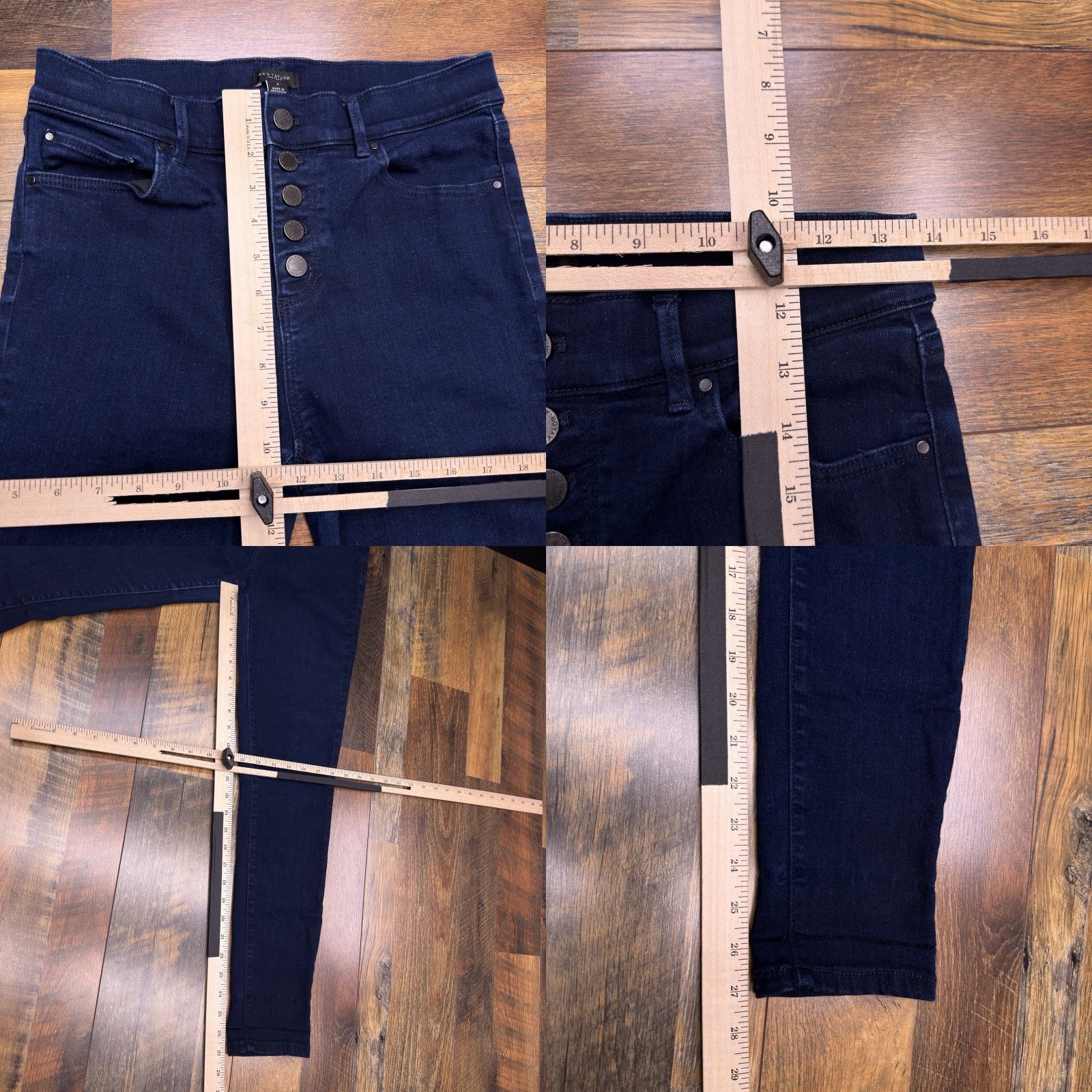 Ann Taylor Ann Taylor Jeans Skinny Ankle 4 Modern 27x27 Denim Blue Size 27" / US 4 / IT 40 - 8 Thumbnail
