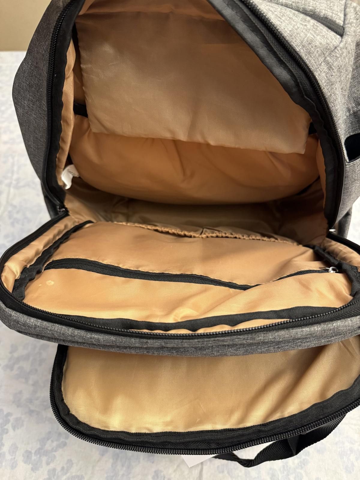 Designer TEBEL Stylish Gray Backpack with Versatile Compartments Size ONE SIZE - 2 Thumbnail