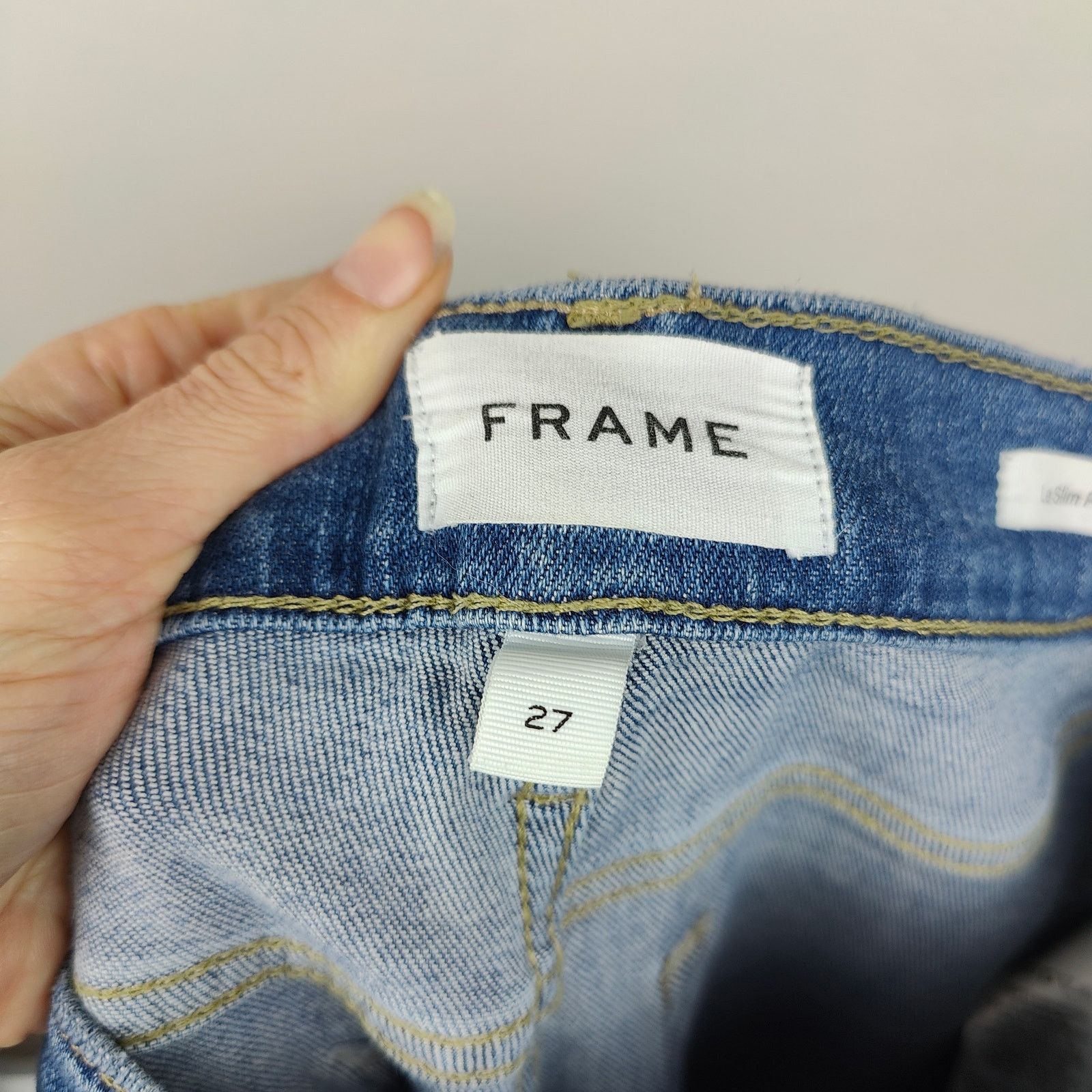 Frame Frame Le Slim Palazzo Jeans Womens 27 Drizzle Medium Wash Size 27" / US 4 / IT 40 - 8 Thumbnail