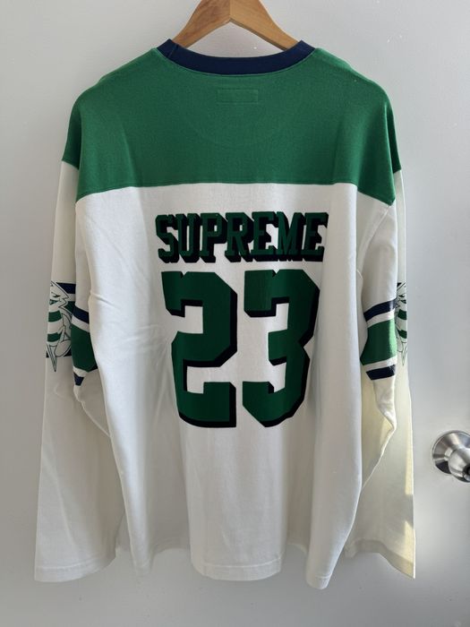 Supreme Supreme Bumblebee L/S Football Top Jersey White Jets XL