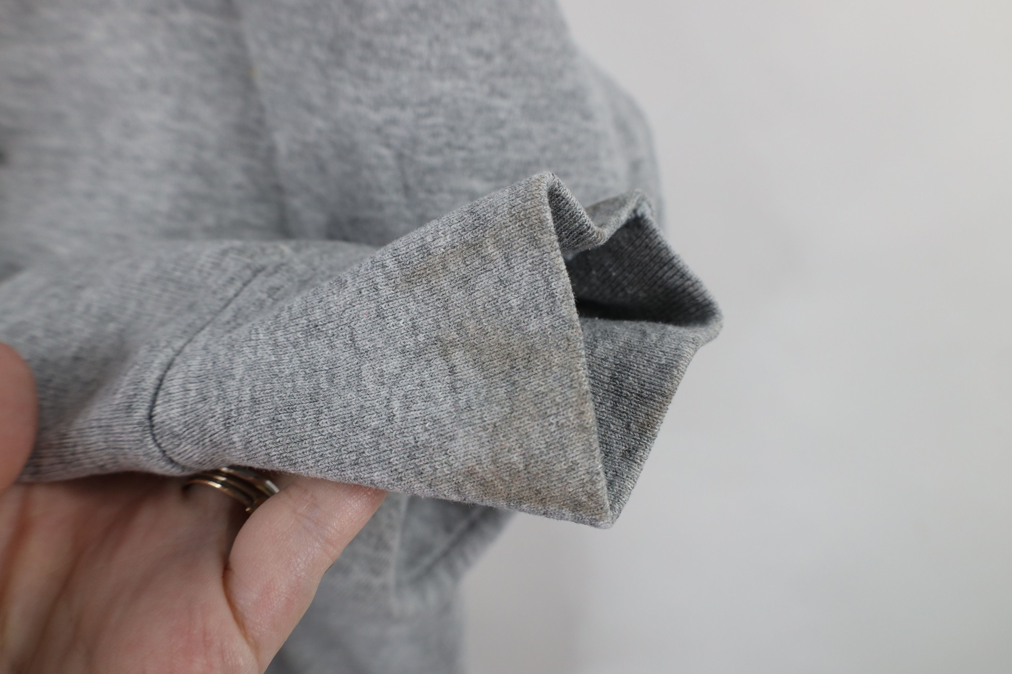 Vintage Vintage 90s Streetwear Crewneck Sweatshirt Heather Gray Size XXL / US 16-18 / IT 52-54 - 5 Thumbnail