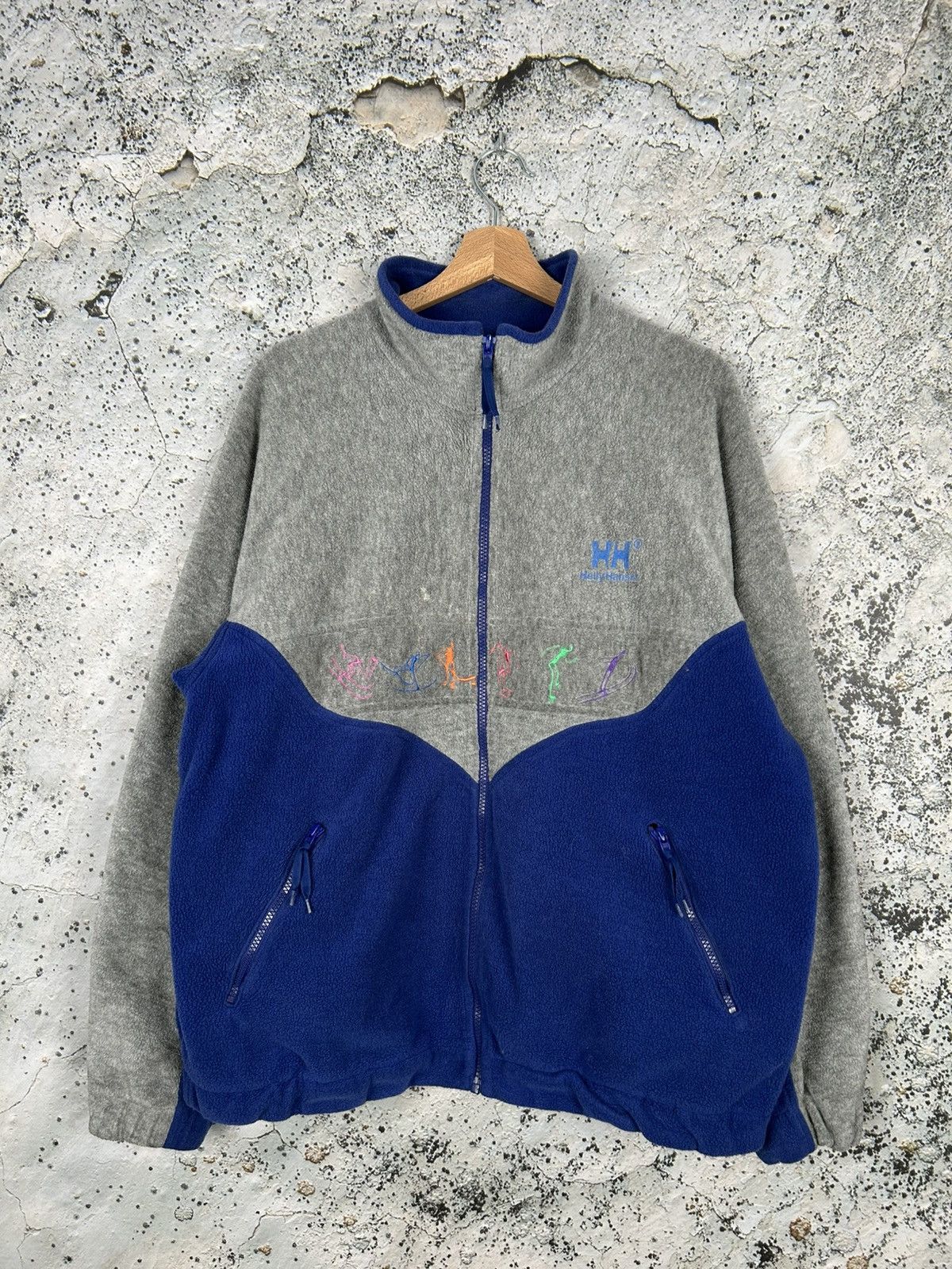 Helly Hansen × Vintage Vintage Helly Hansen Zip Fleece Gorpcore Winter Hype Size US L / EU 52-54 / 3 - 1 Thumbnail