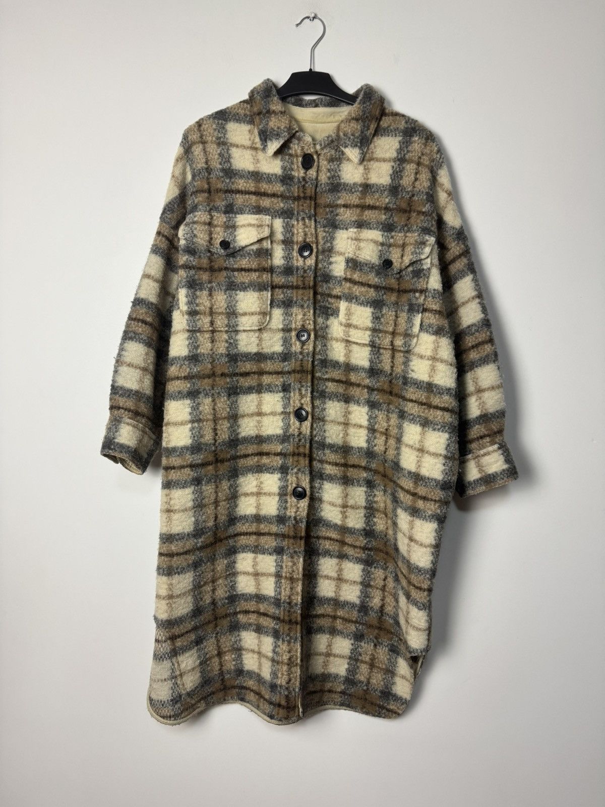 Isabel Marant Etoile Vintage Isabel Marant Étoile Wool Plaid Coat Luxury Designer Size S / US 4 / IT 40 - 1 Thumbnail