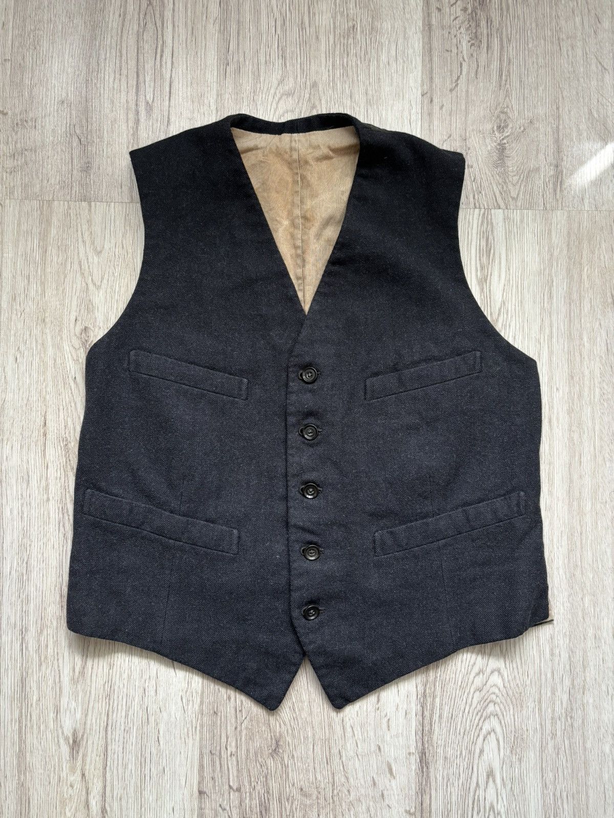 Japanese Brand Vintage Sakurai Tailor Nagoya Bespoke Vest 1960s Japan Size US S / EU 44-46 / 1 - 1 Thumbnail
