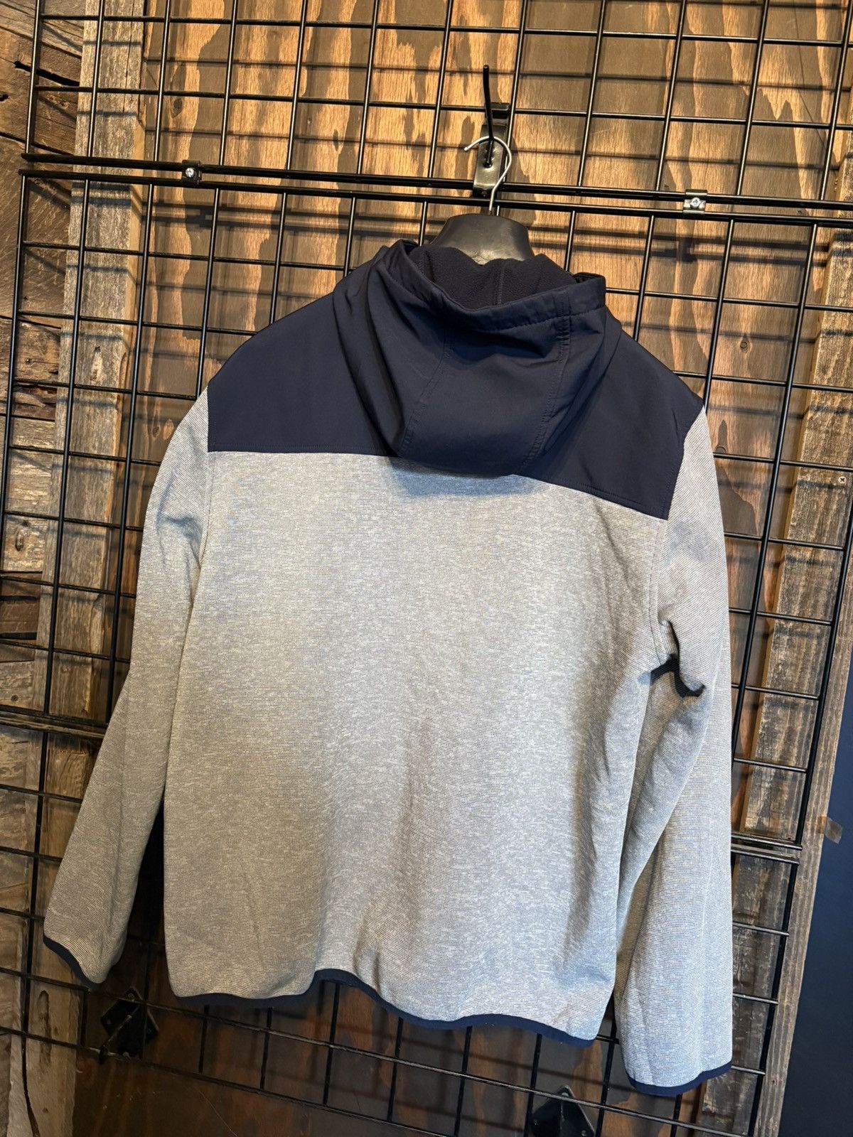 Reebok Reebok Vintage Two-Tone Full-Zip Hooded Jacket Navy/Grey XL Size US XL / EU 56 / 4 - 2 Thumbnail