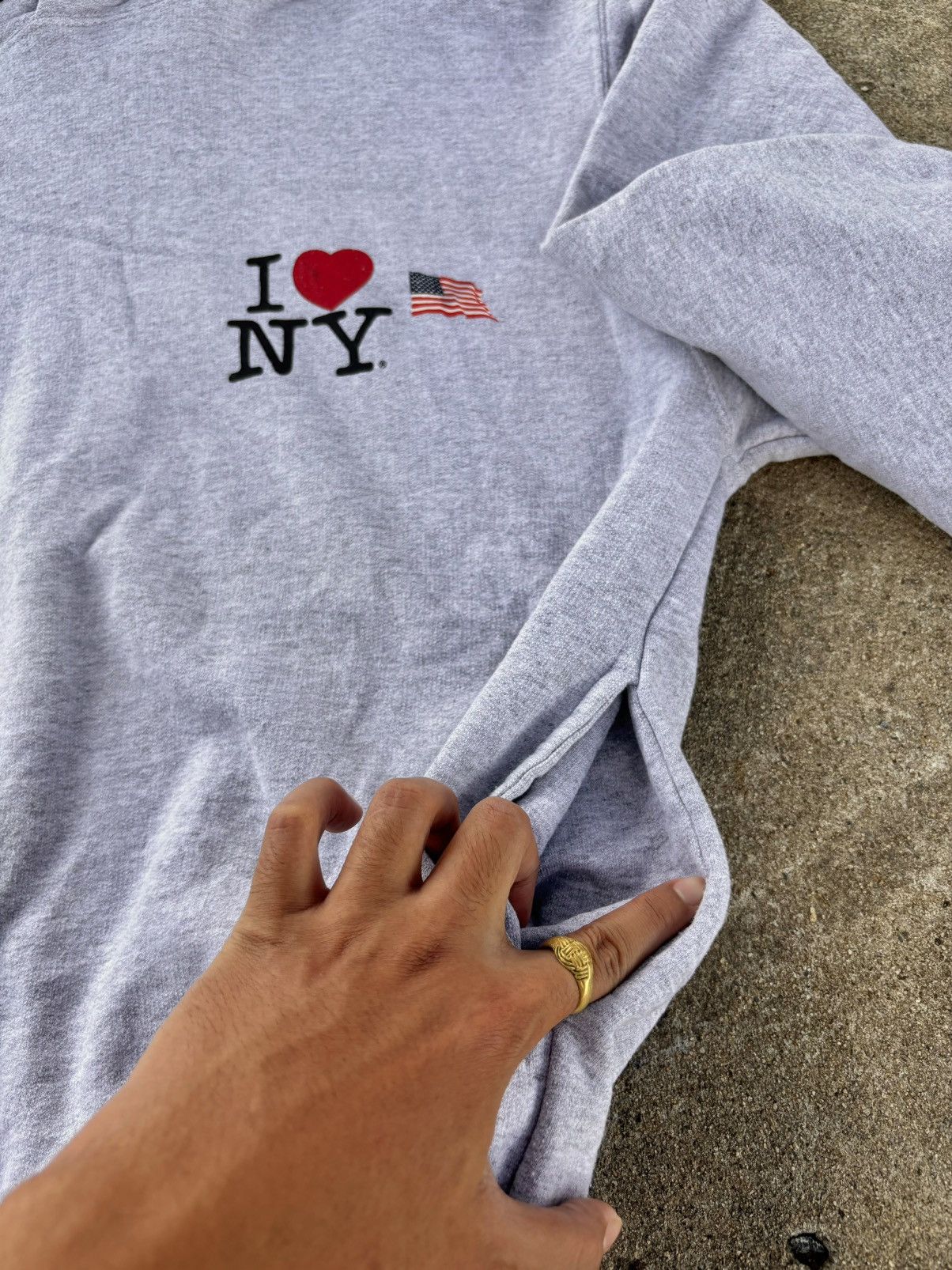 Russell Athletic VTG Russell Athletic Hoodie I ❤️ NY Size US L / EU 52-54 / 3 - 3 Thumbnail
