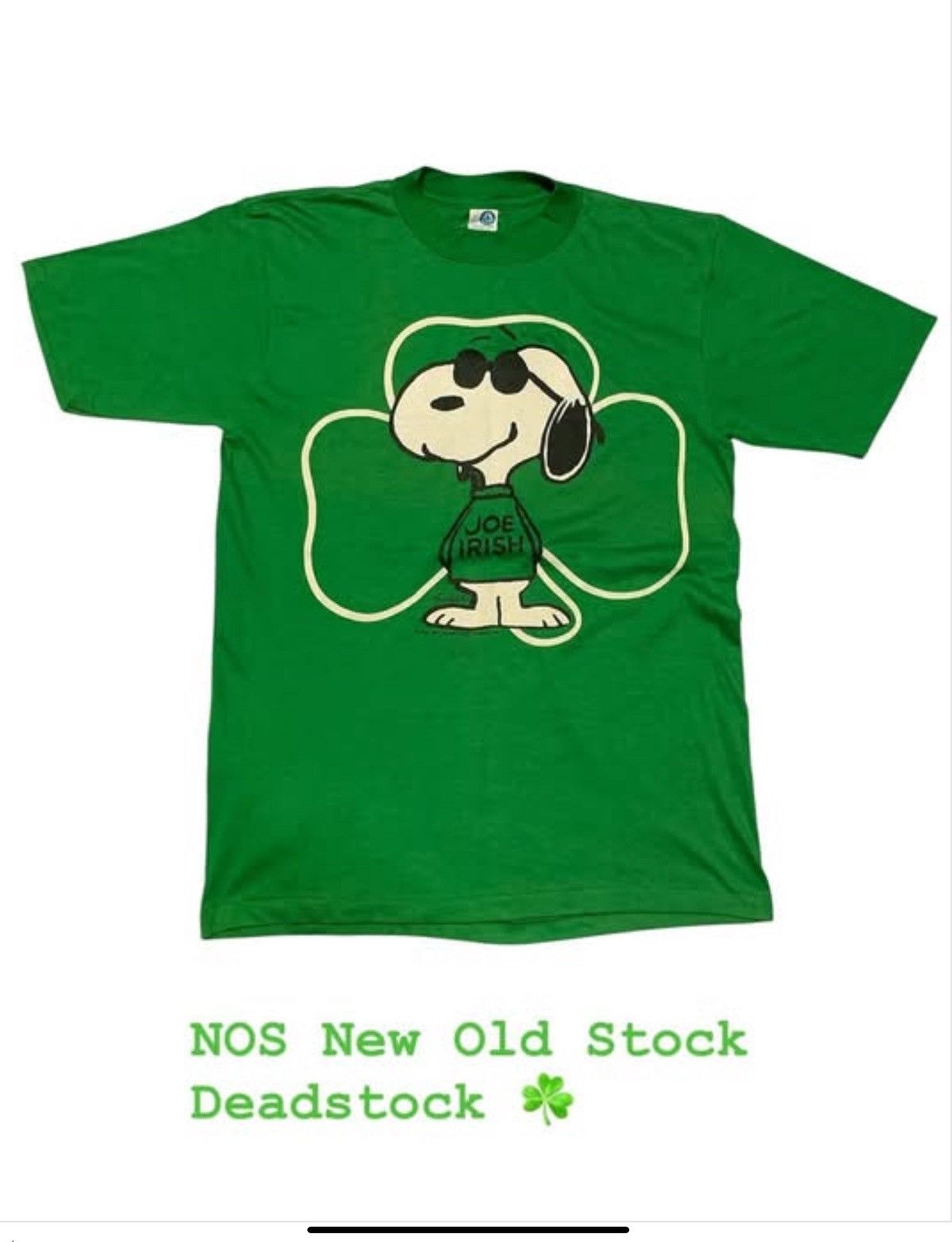 Vintage VTG 70‘s SNOOPY “JOE IRISH” USA St. Patrick’s Day Special Size US L / EU 52-54 / 3 - 1 Thumbnail
