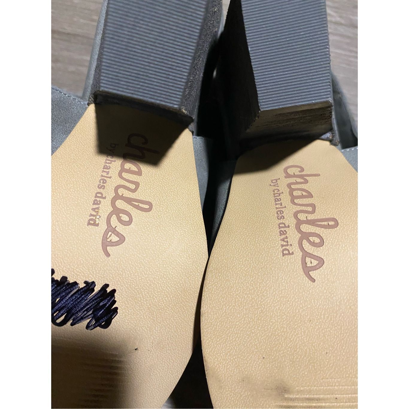 Other Charles by Charles David Slingback Booties Nirvana Slate Gre Size US 9.5 / IT 39.5 - 9 Thumbnail
