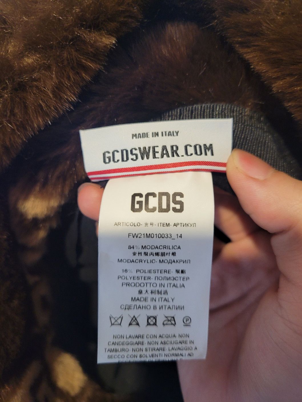 GCDS GCDS fur bucket hat Size ONE SIZE - 3 Thumbnail