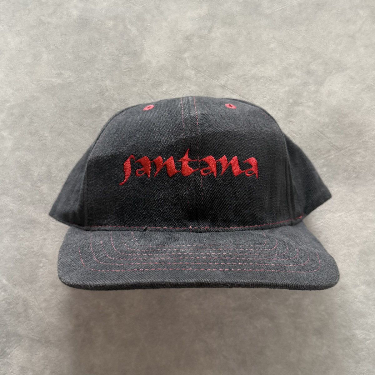Vintage Vintage 90s Santana Logo Script Hat Size ONE SIZE - 2 Thumbnail