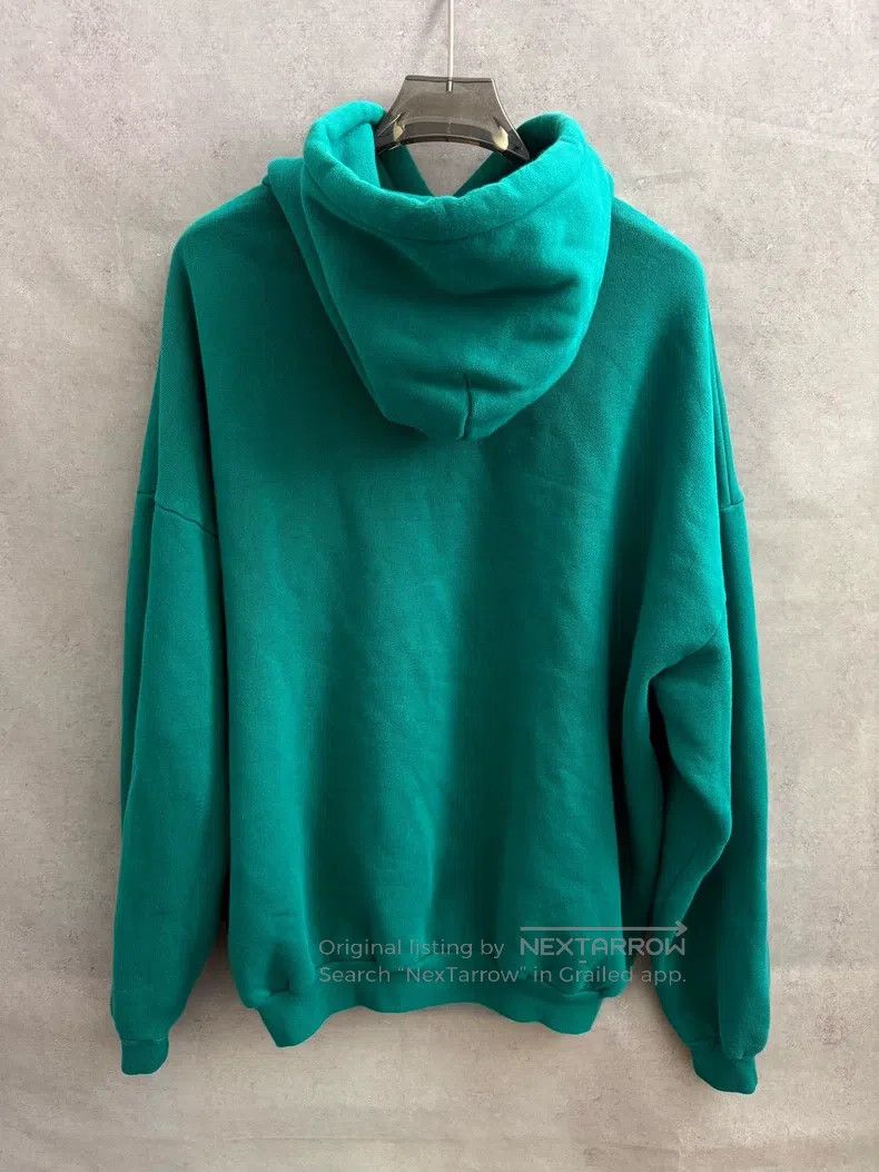 Balenciaga Balenciaga Lake Green Wheat Logo Hoodie Size US L / EU 52-54 / 3 - 3 Thumbnail